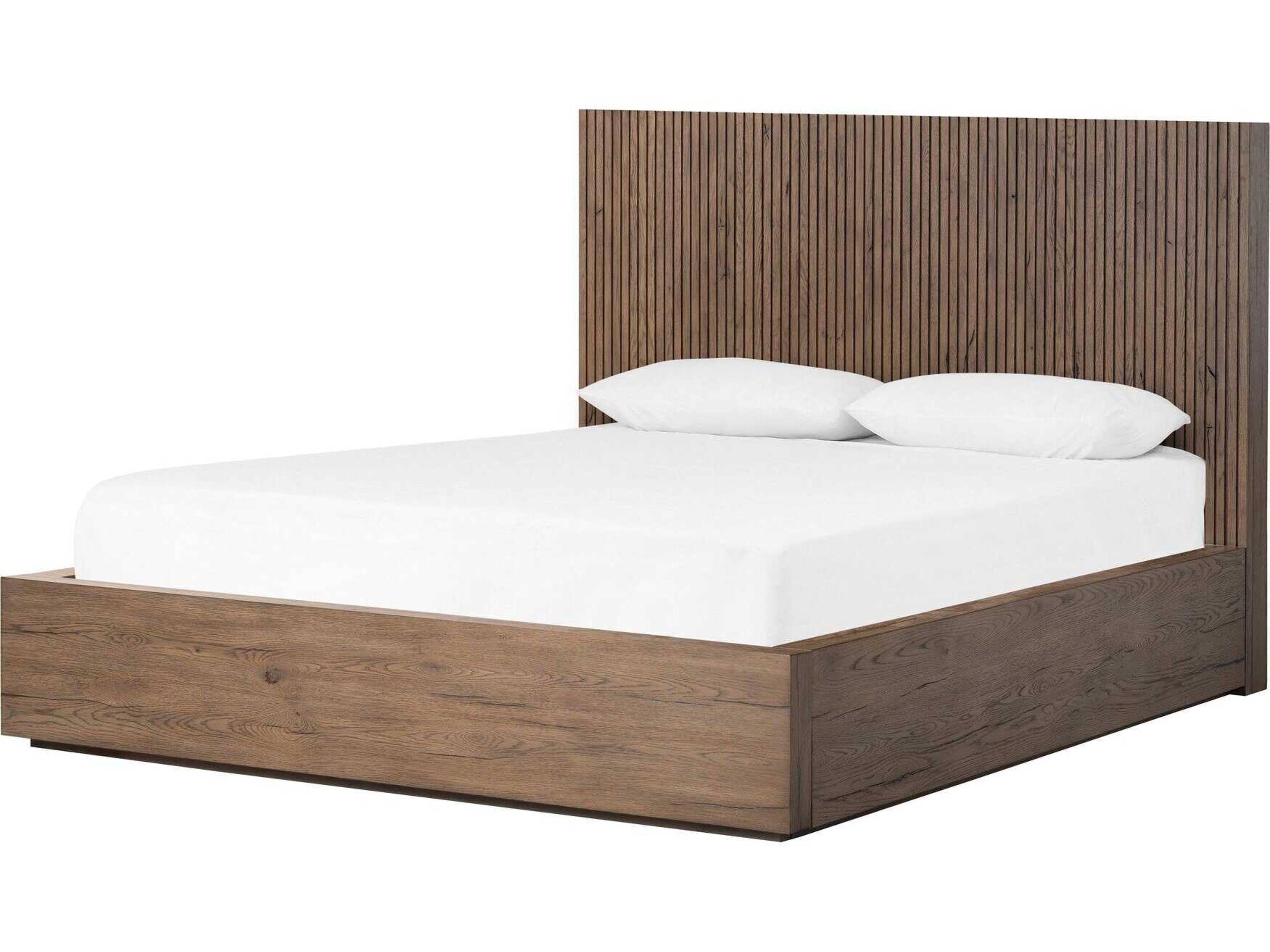 Bina Leo Rustic Grey Queen Bed