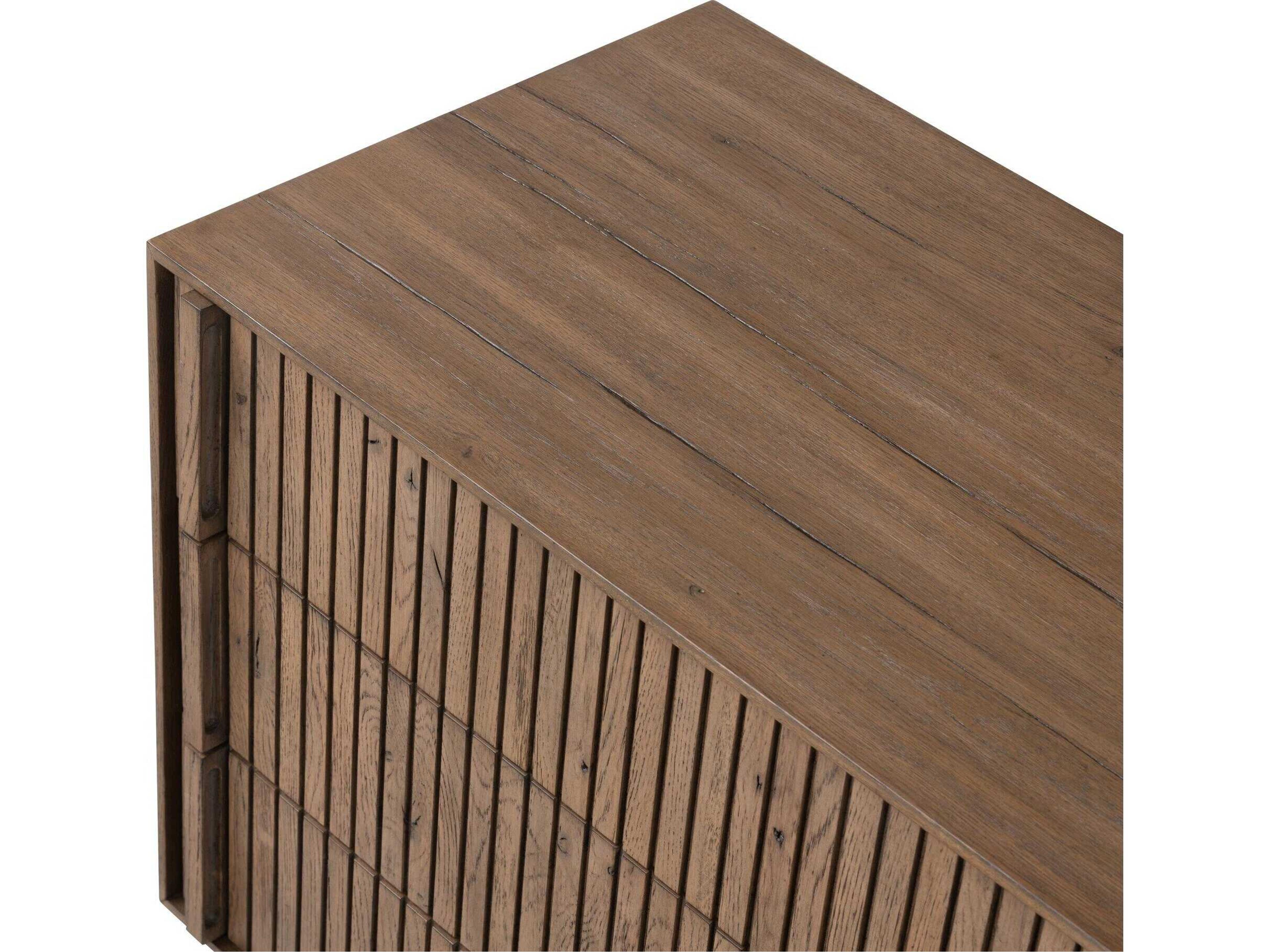 Four Hands Bina Leo Rustic Grey Veneer Nightstand