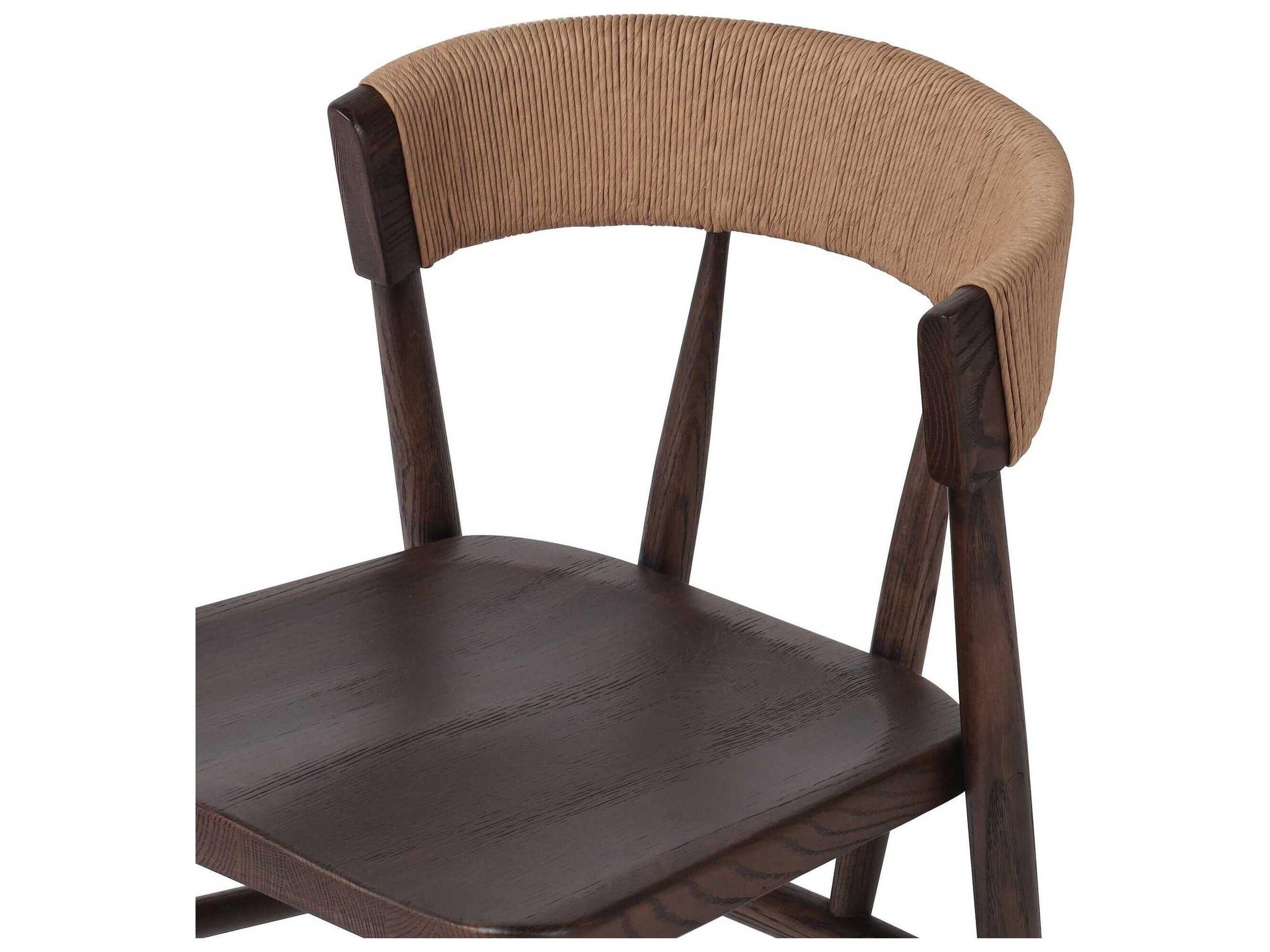 Luxecor Globetrotter Buxton Oak Wood Brown Side Dining Chair