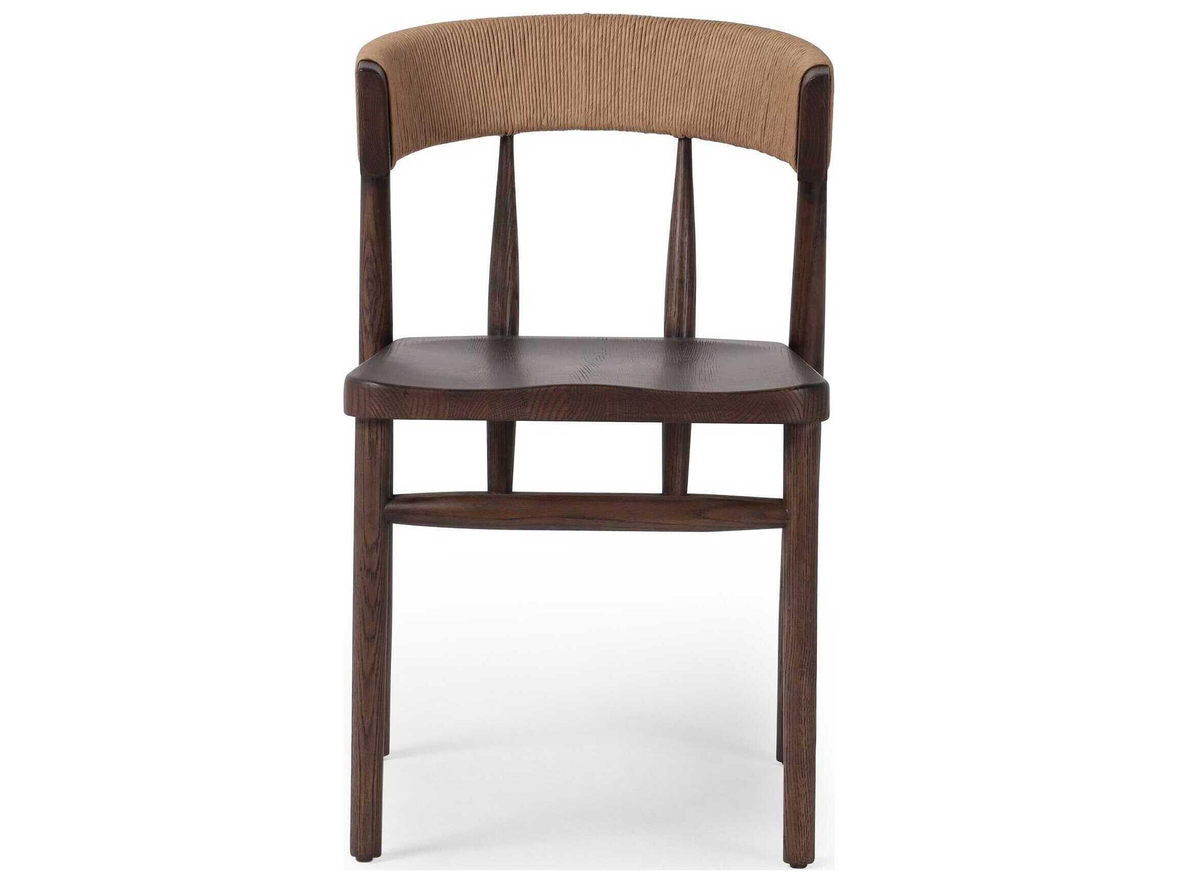 Luxecor Globetrotter Buxton Oak Wood Brown Side Dining Chair