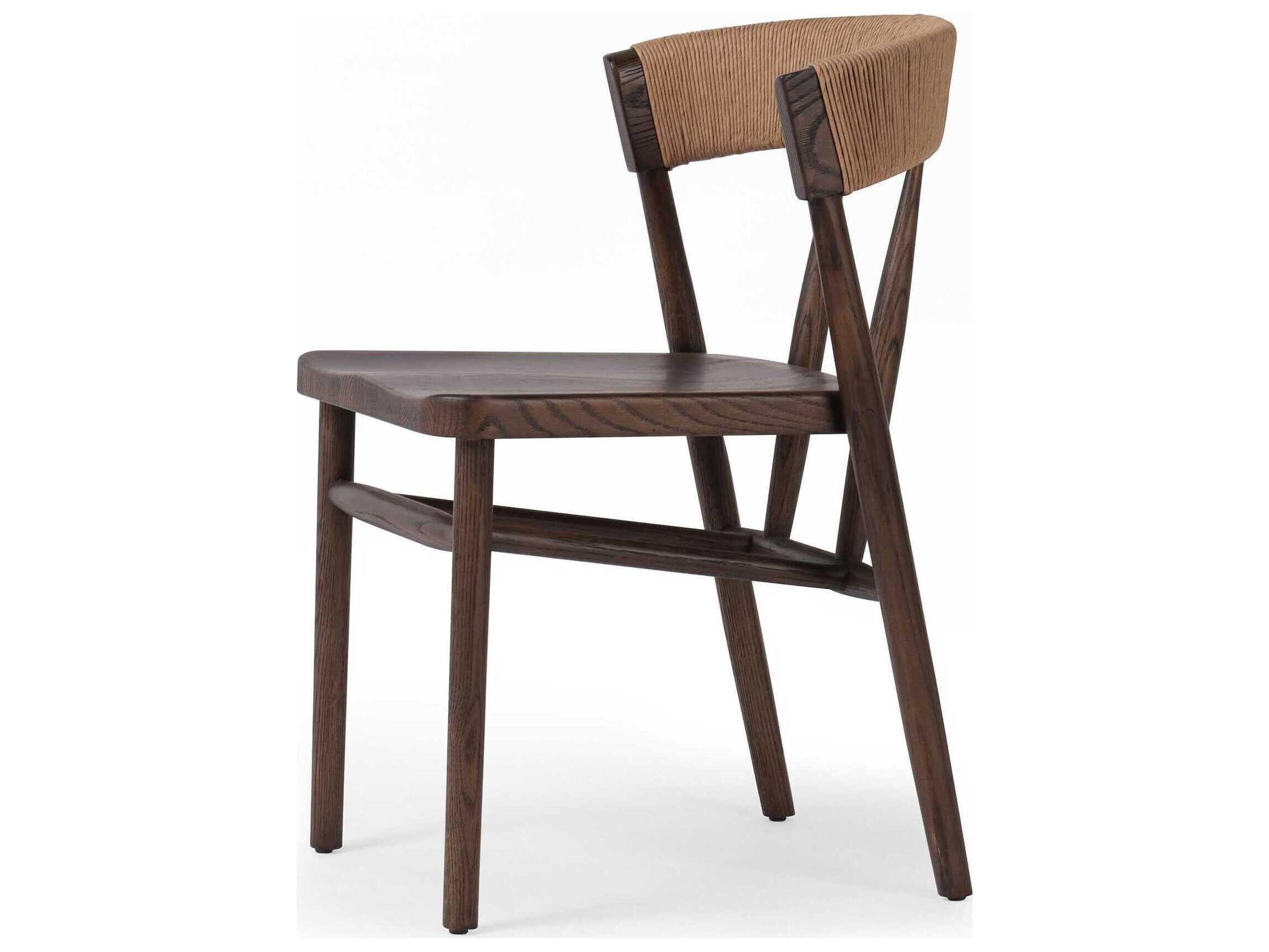 Luxecor Globetrotter Buxton Oak Wood Brown Side Dining Chair
