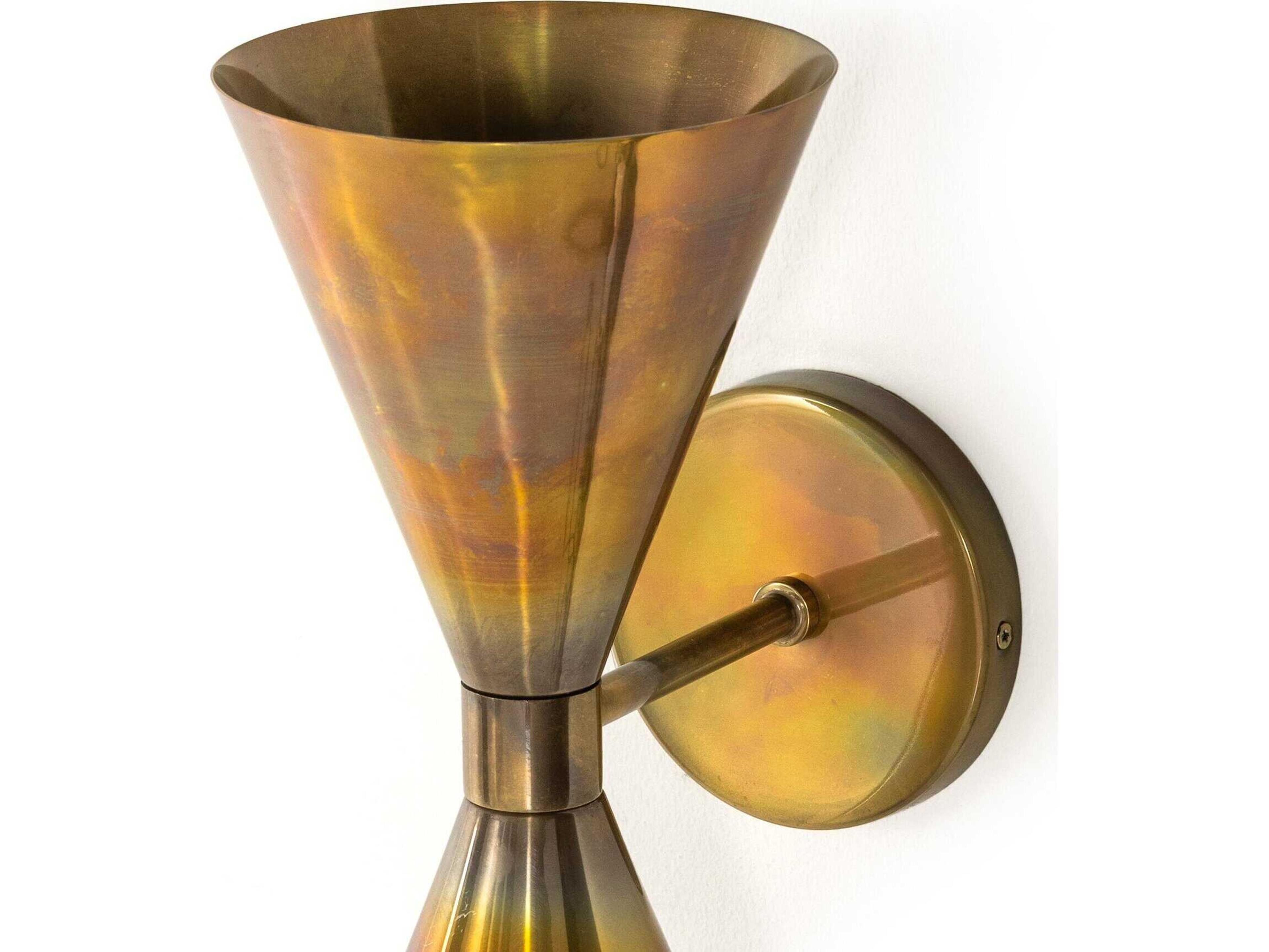 Four Hands Camden Clement Burnt Brass  Sconce