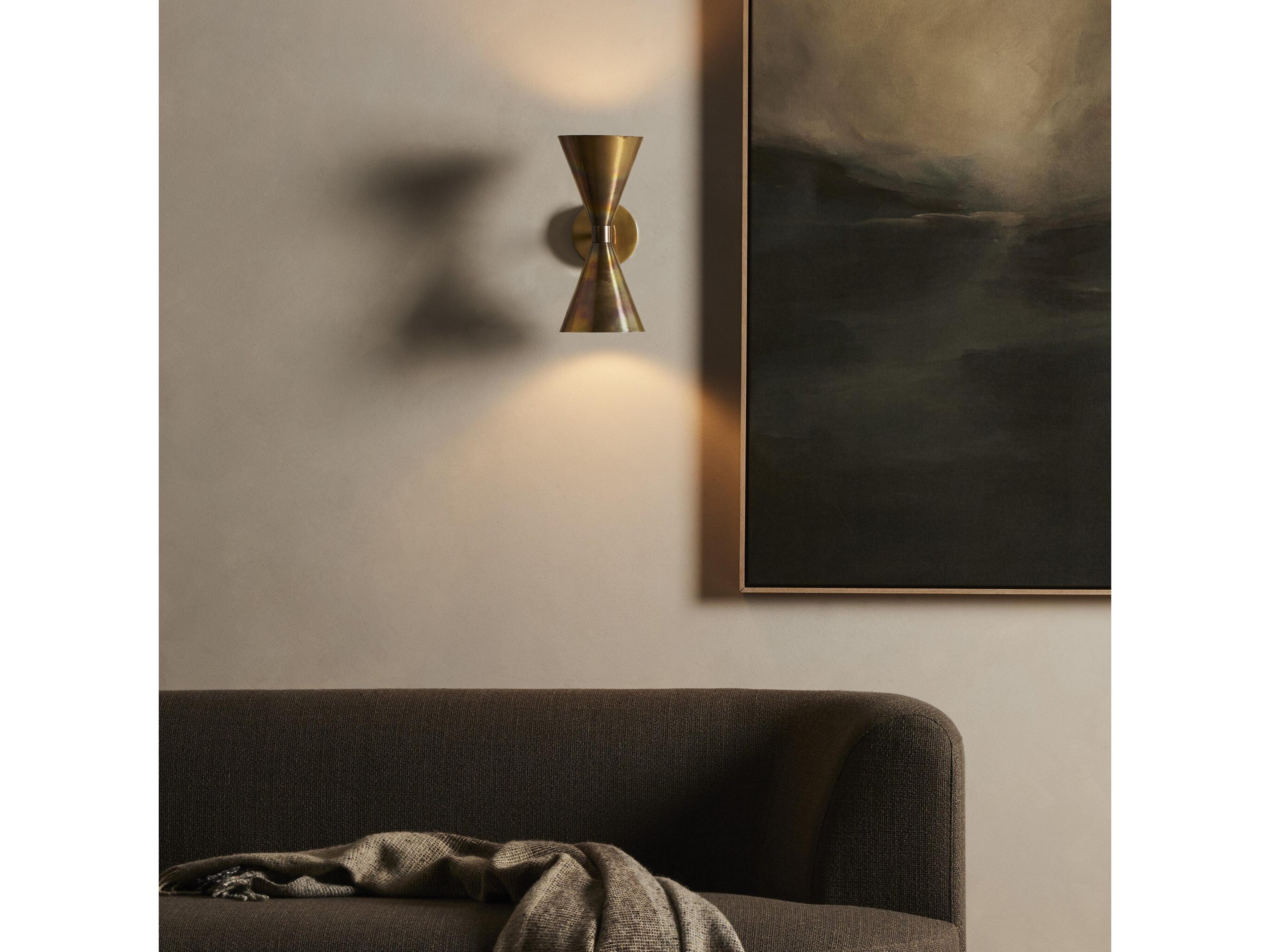 Four Hands Camden Clement Burnt Brass  Sconce