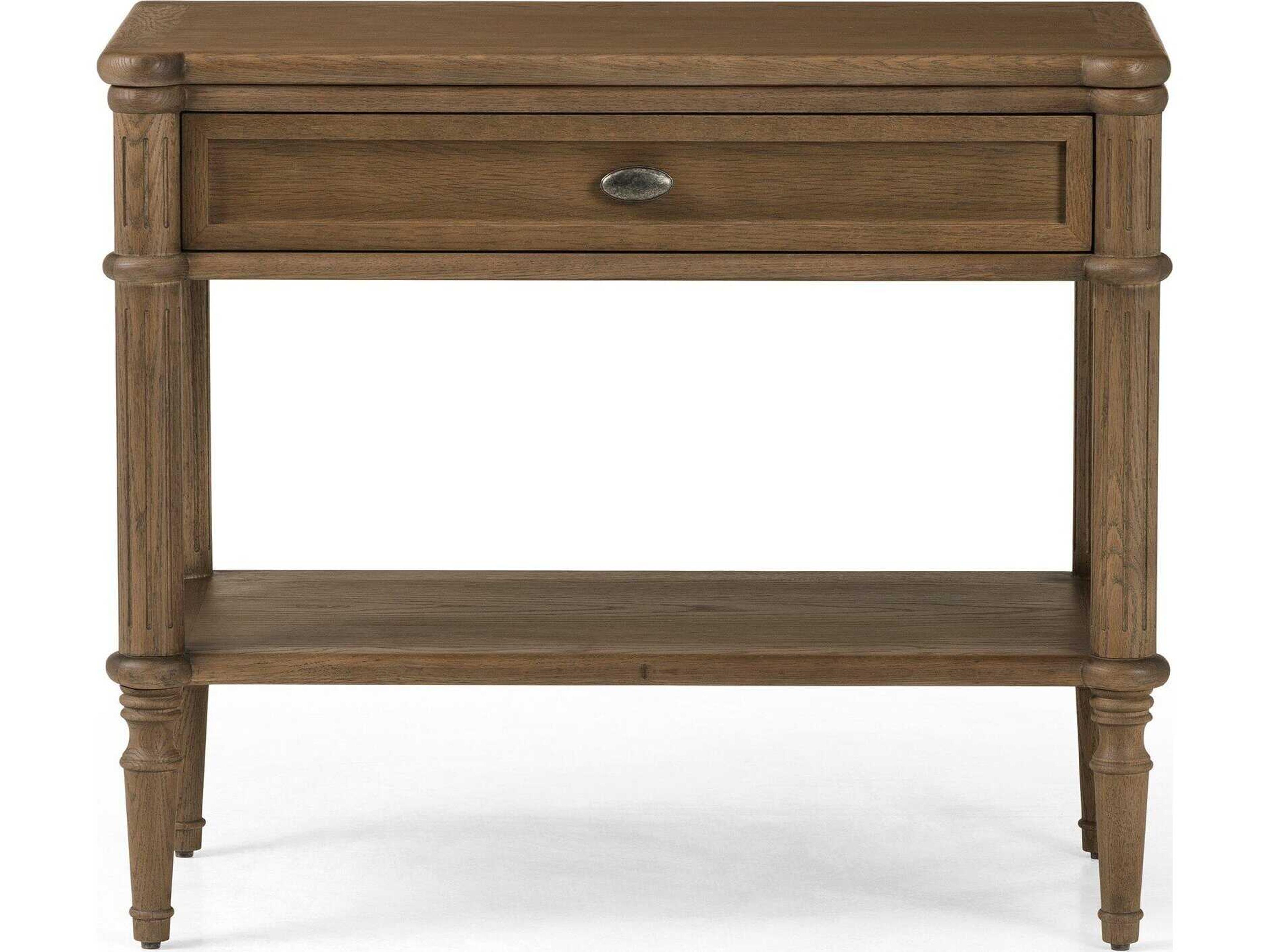 Four Hands Collins Toulouse Toasted Oak Veneer Oak Wood Nightstand