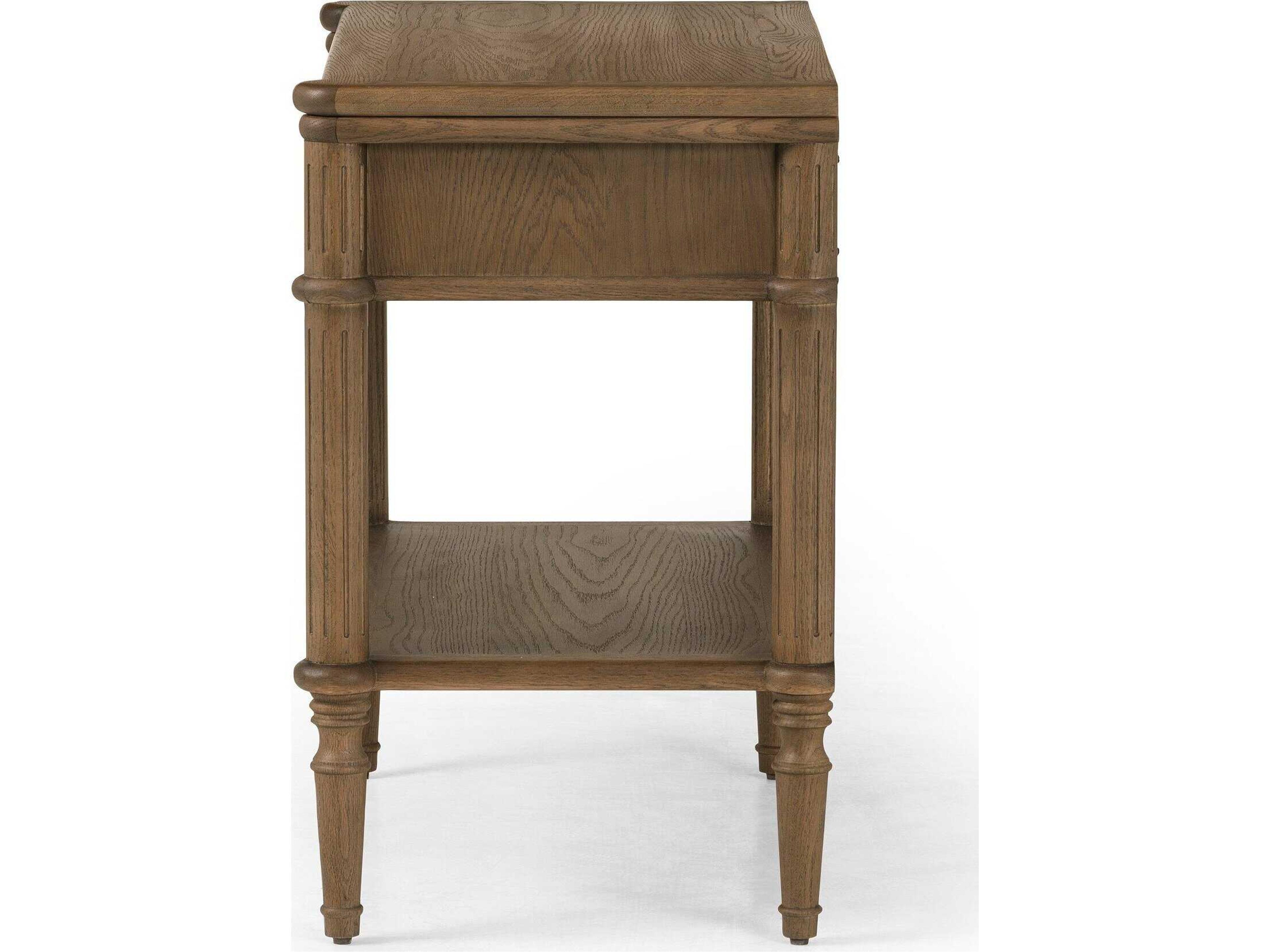 Four Hands Collins Toulouse Toasted Oak Veneer Oak Wood Nightstand