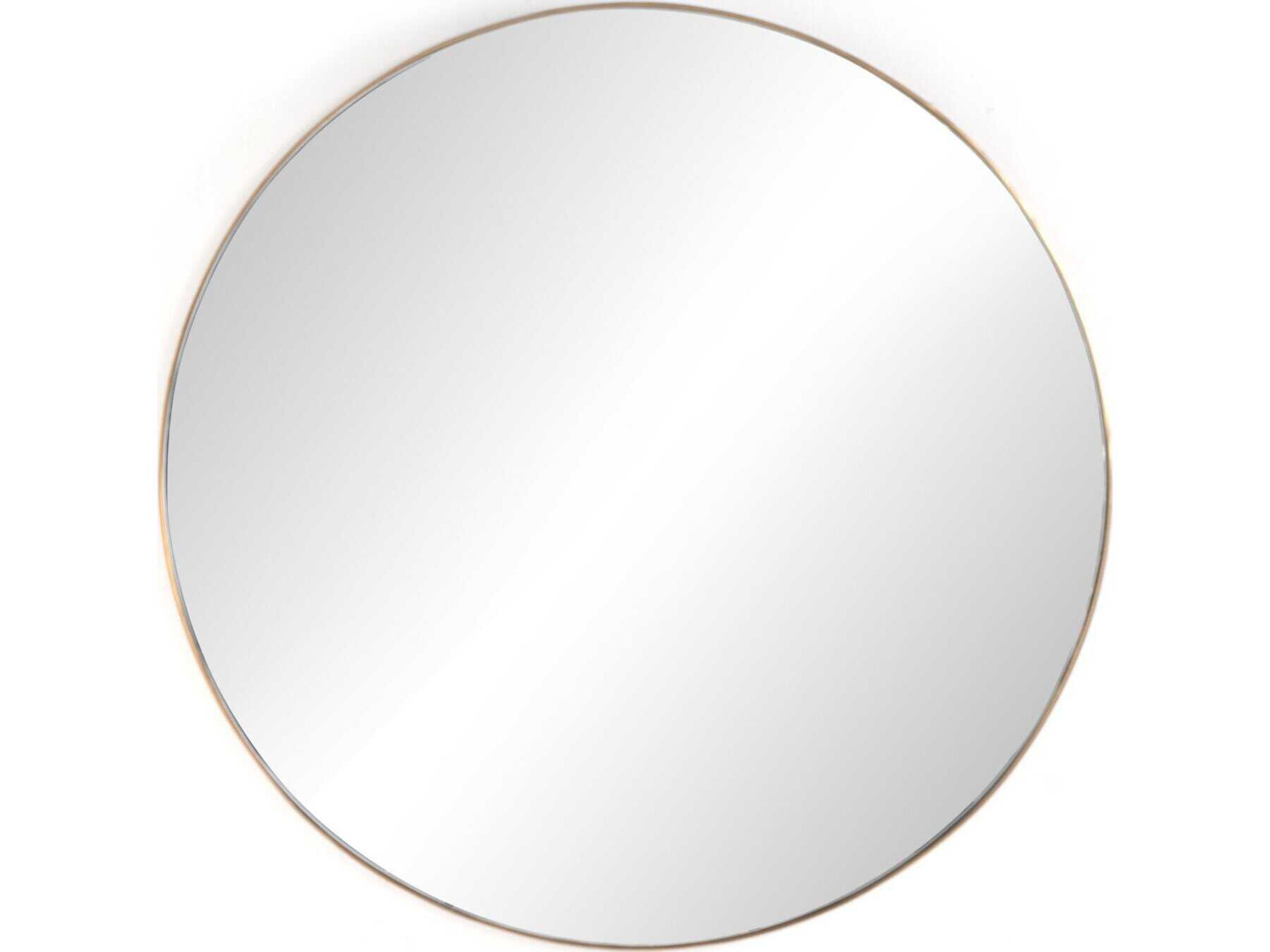Four Hands Marlow Georgina Polished Brass Round  Mirror