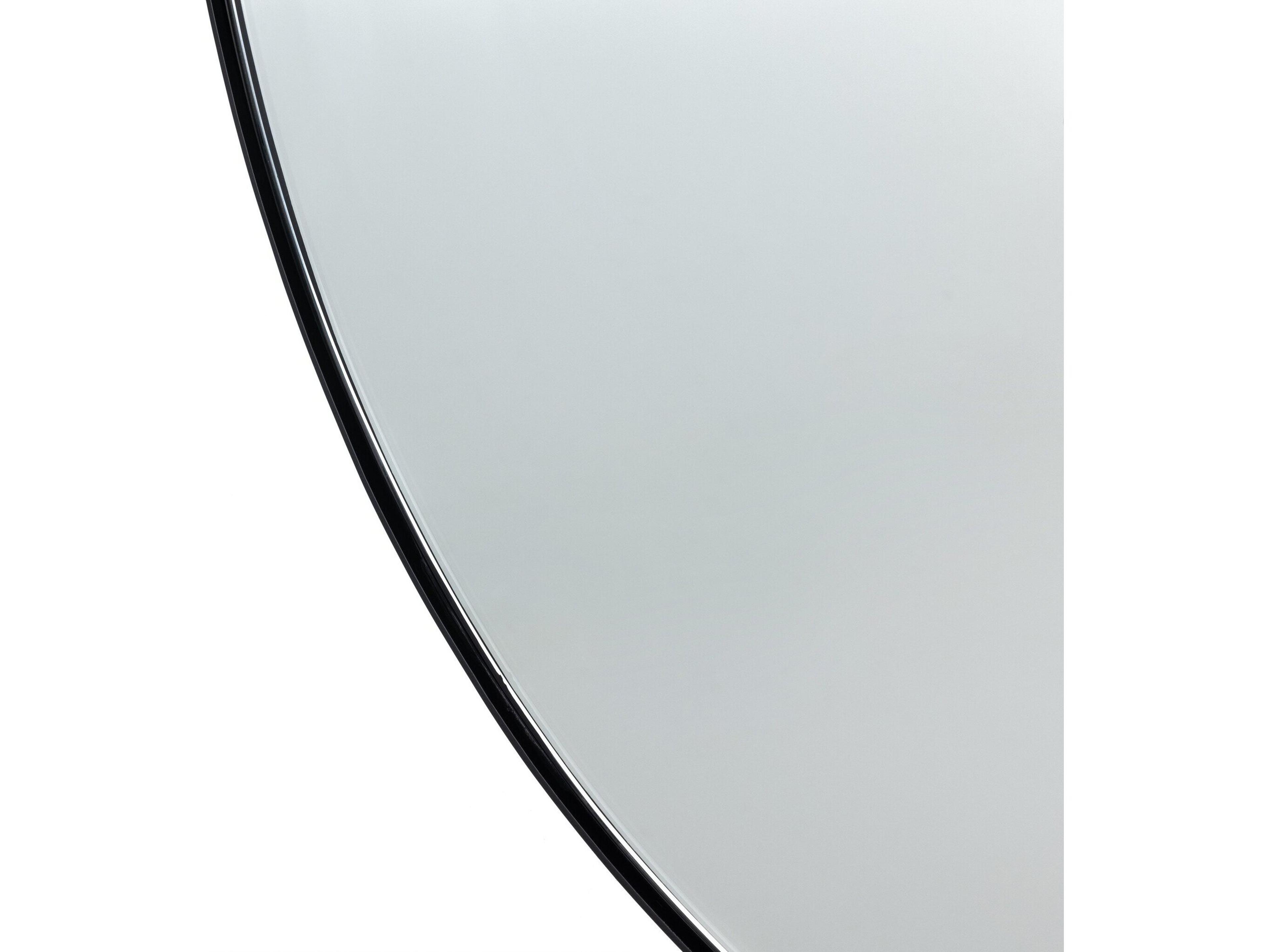 Four Hands Marlow Georgina Iron Matte Black Round  Mirror