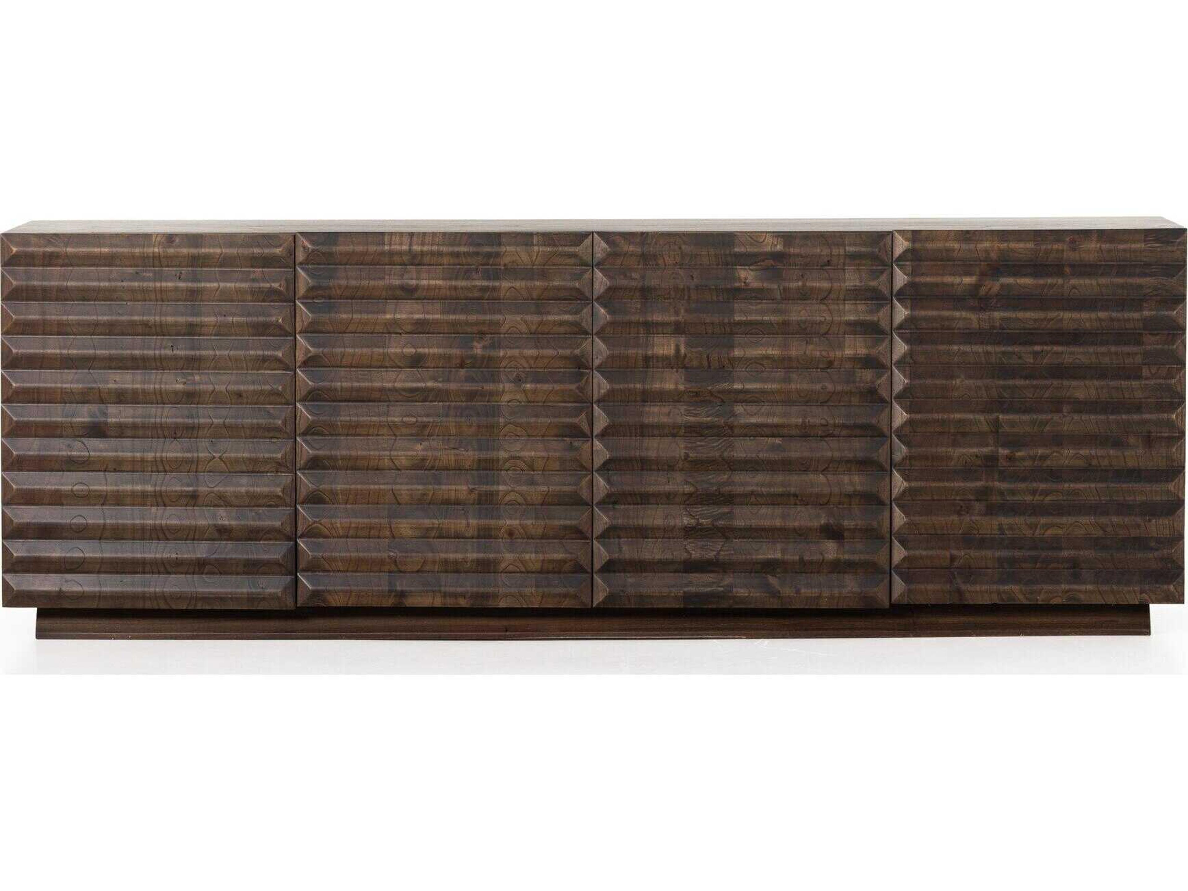 Four Hands Aiden Tussac Matte Brown Neem Media Console