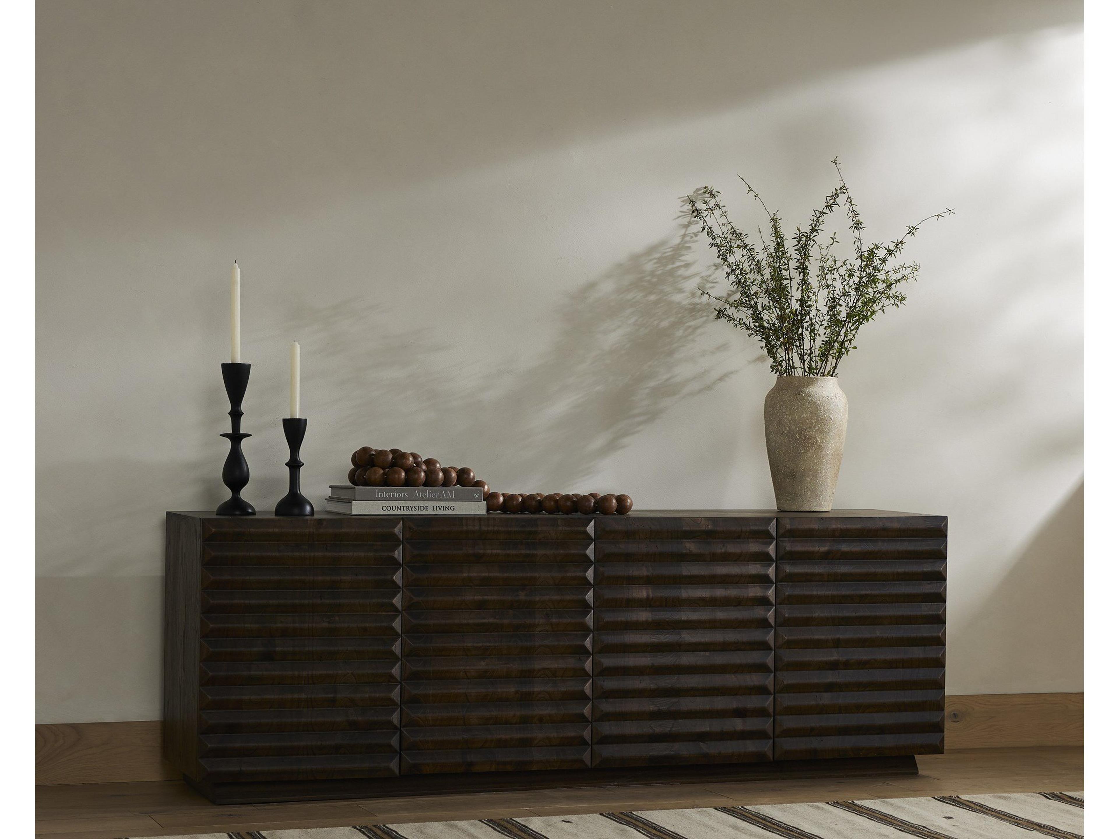 Four Hands Aiden Tussac Matte Brown Neem Media Console