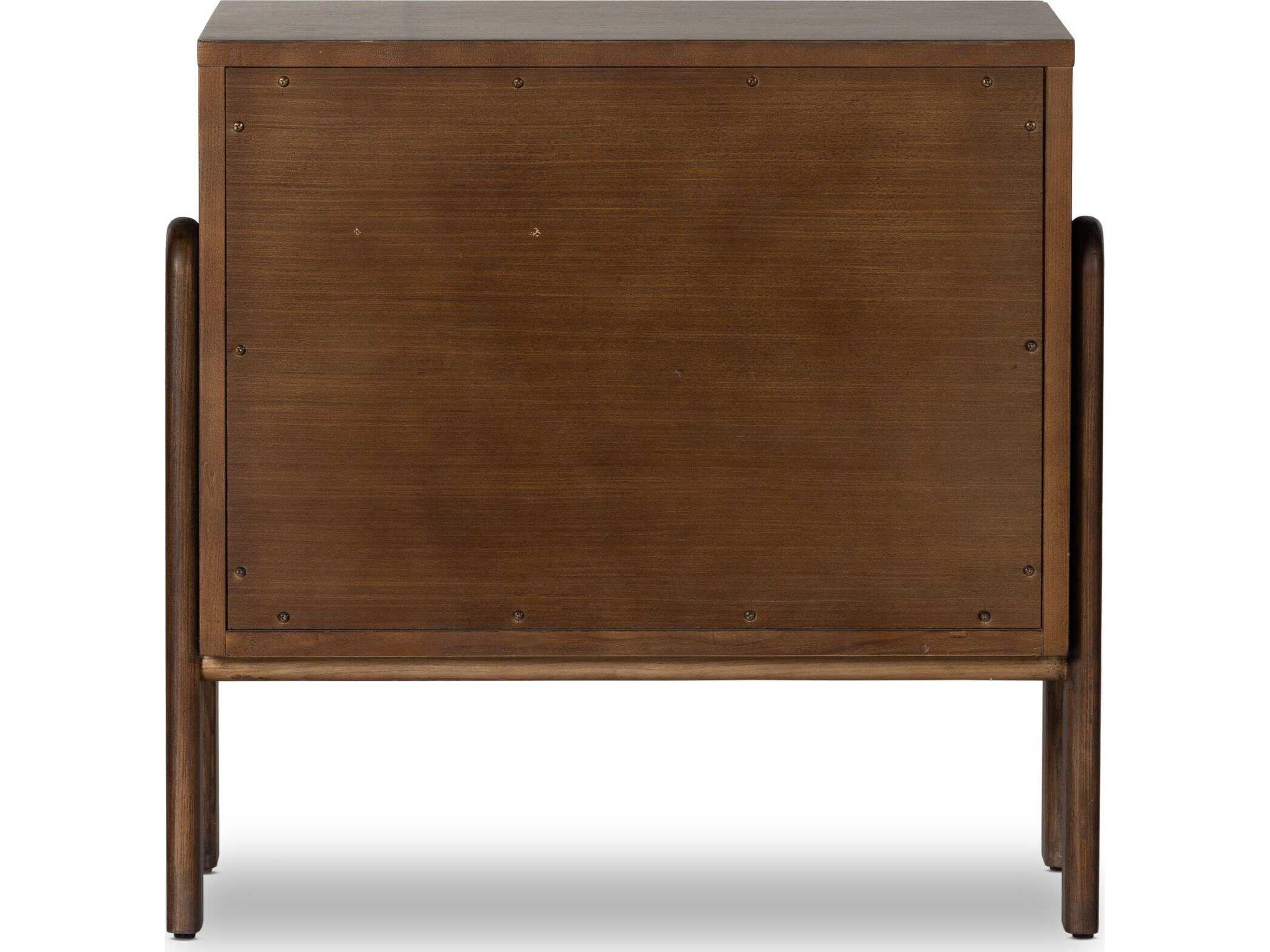 Luxecor Globetrotter Halston 2-Drawers Ash Wood Nightstand