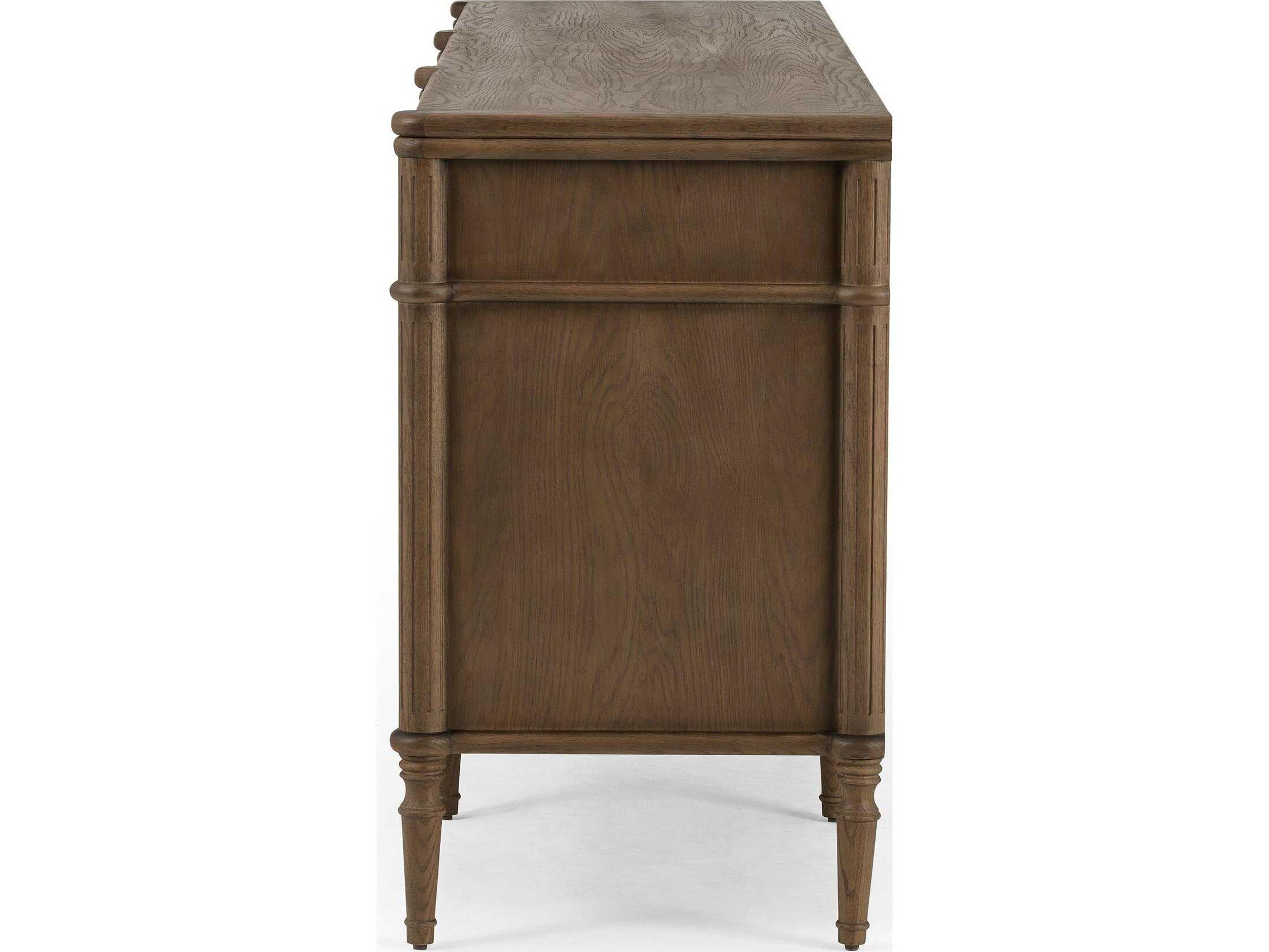 Four Hands Collins Toulouse Toasted Oak  Wood 9 Drawer Dresser