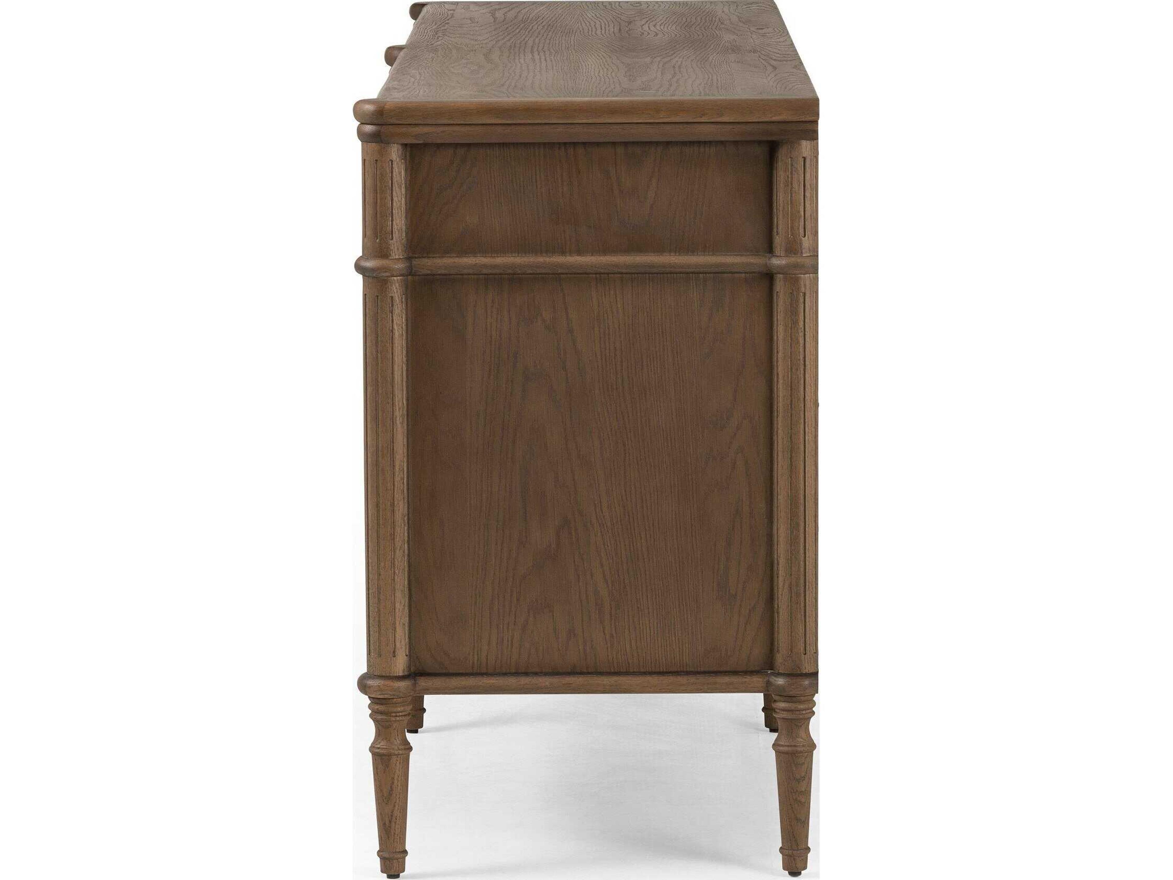Four Hands Collins Toulouse Toasted Oak  Wood 6 Drawer Dresser