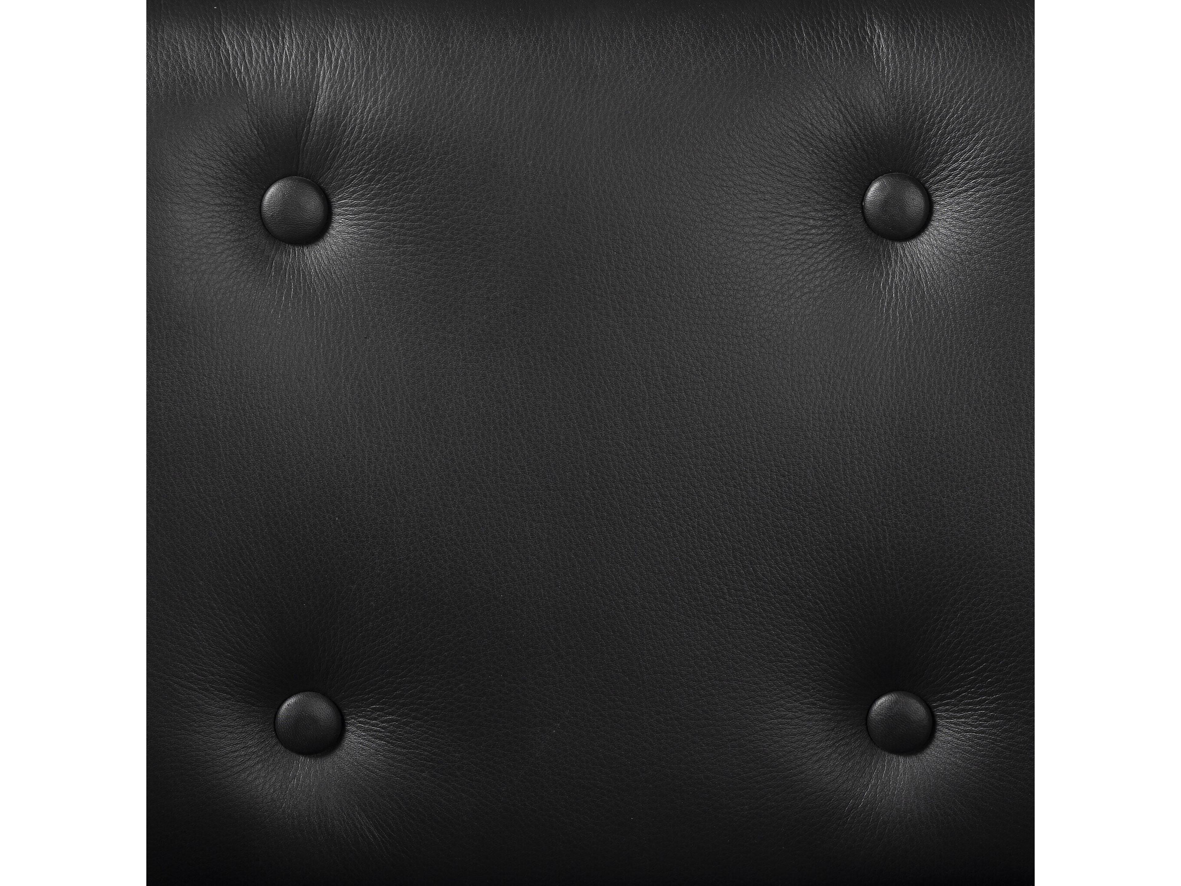 Four Hands Westgate Parrawood Black Leather Arm Dining Chair