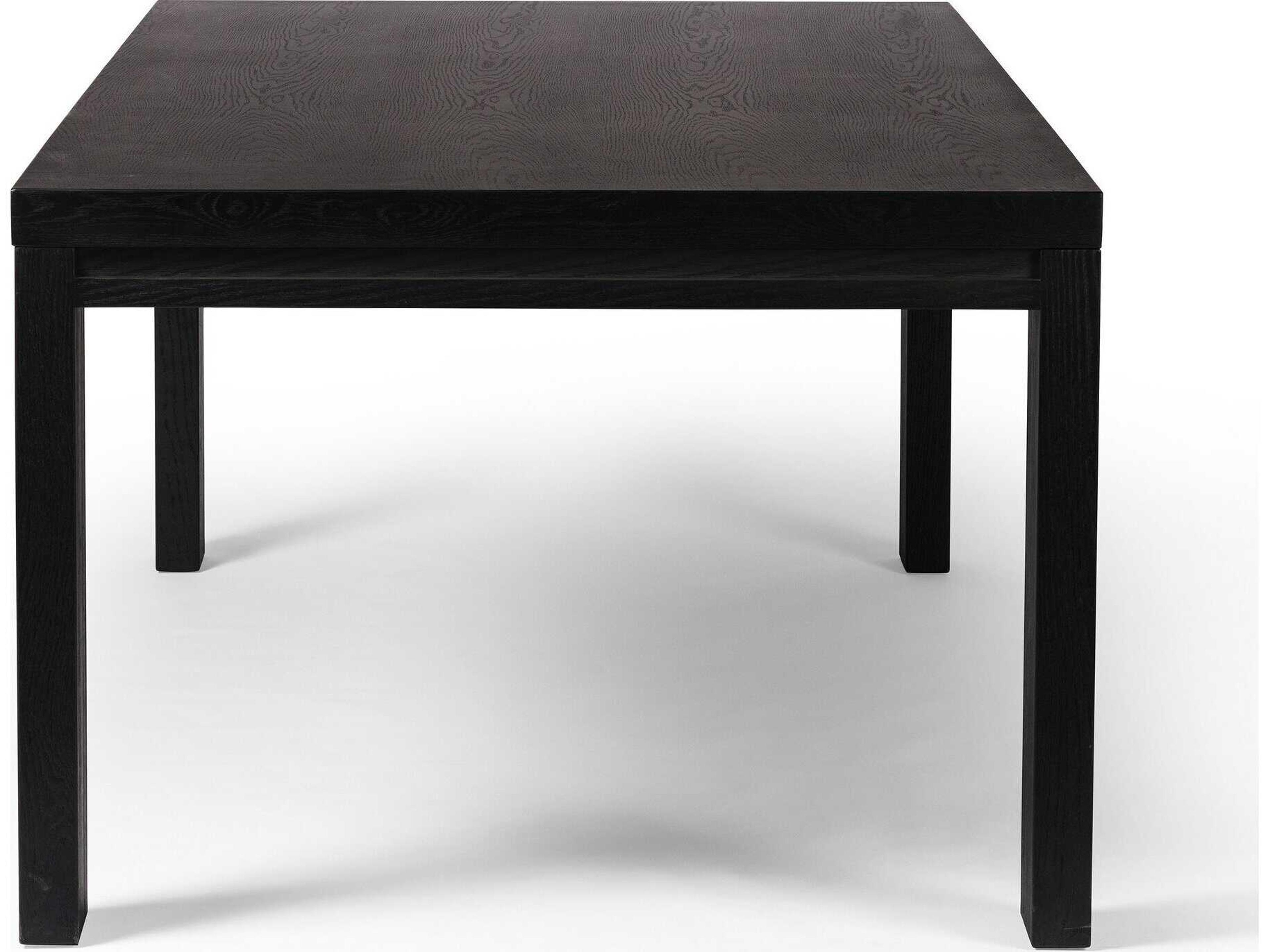 Four Hands Irondale Millie Rectangular Wood Drifted Matte Black Dining Table