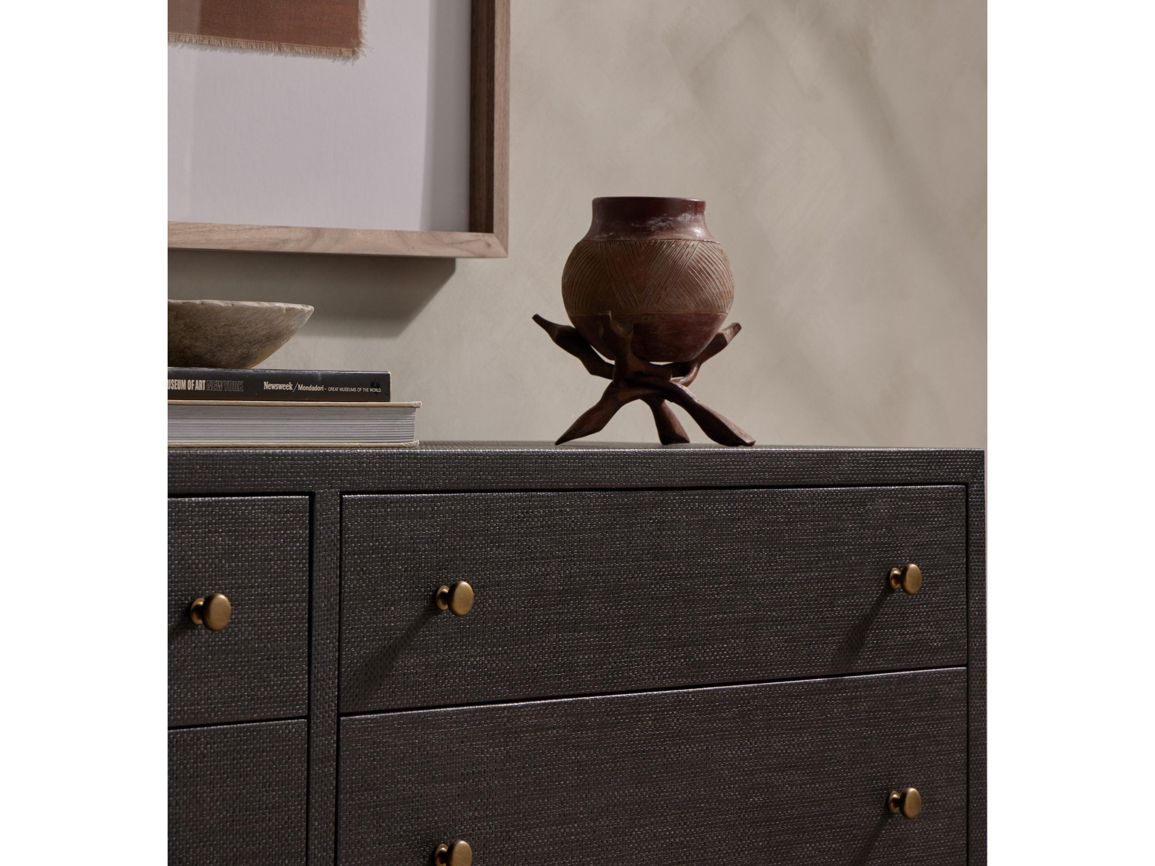 Four Hands Callahan Fiona 6-Drawers Mahogany Wood Double Dresser