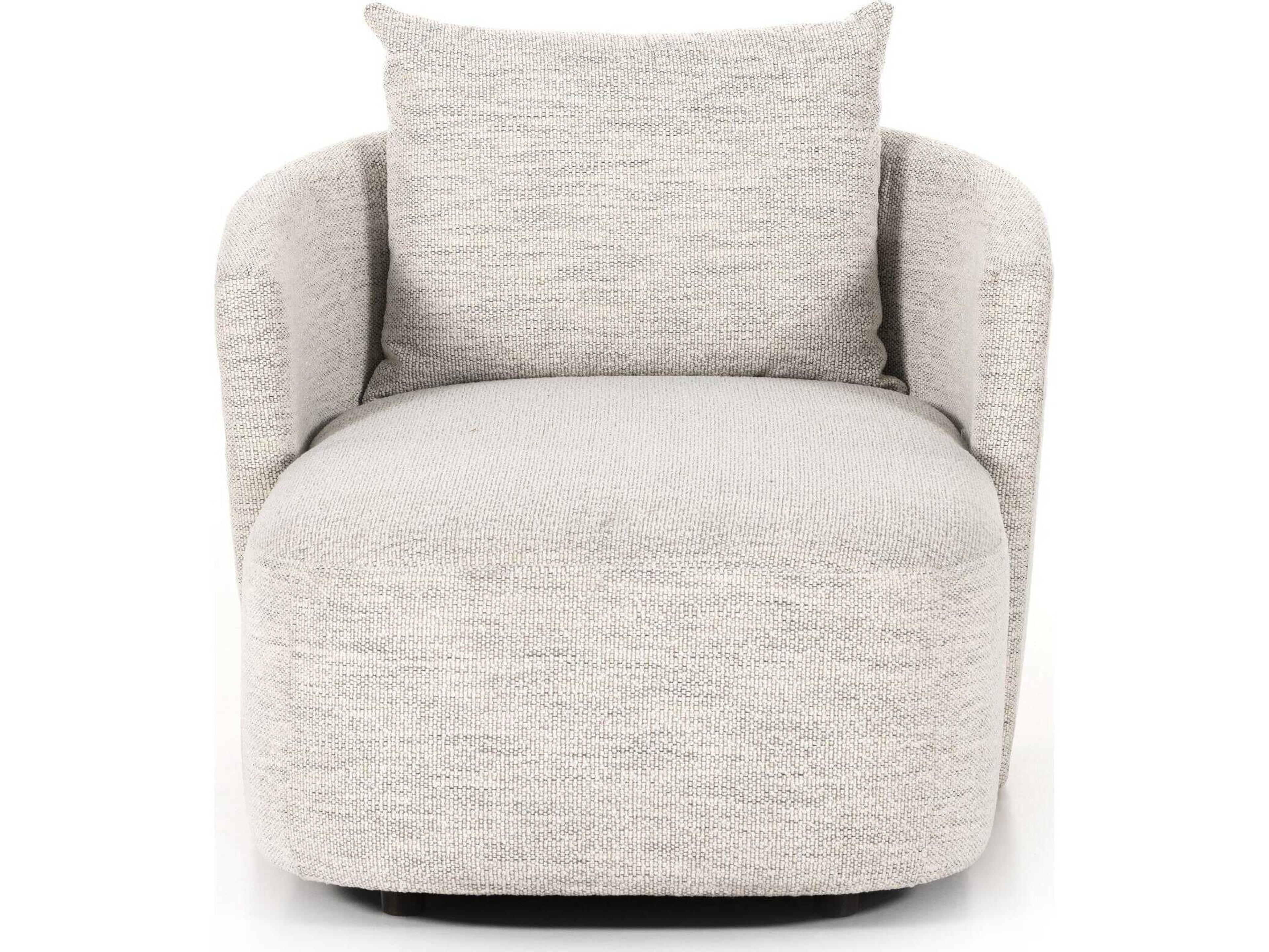 Four Hands Farrah Centrale Merino Cotton Gray Upholstered Chaise Lounge