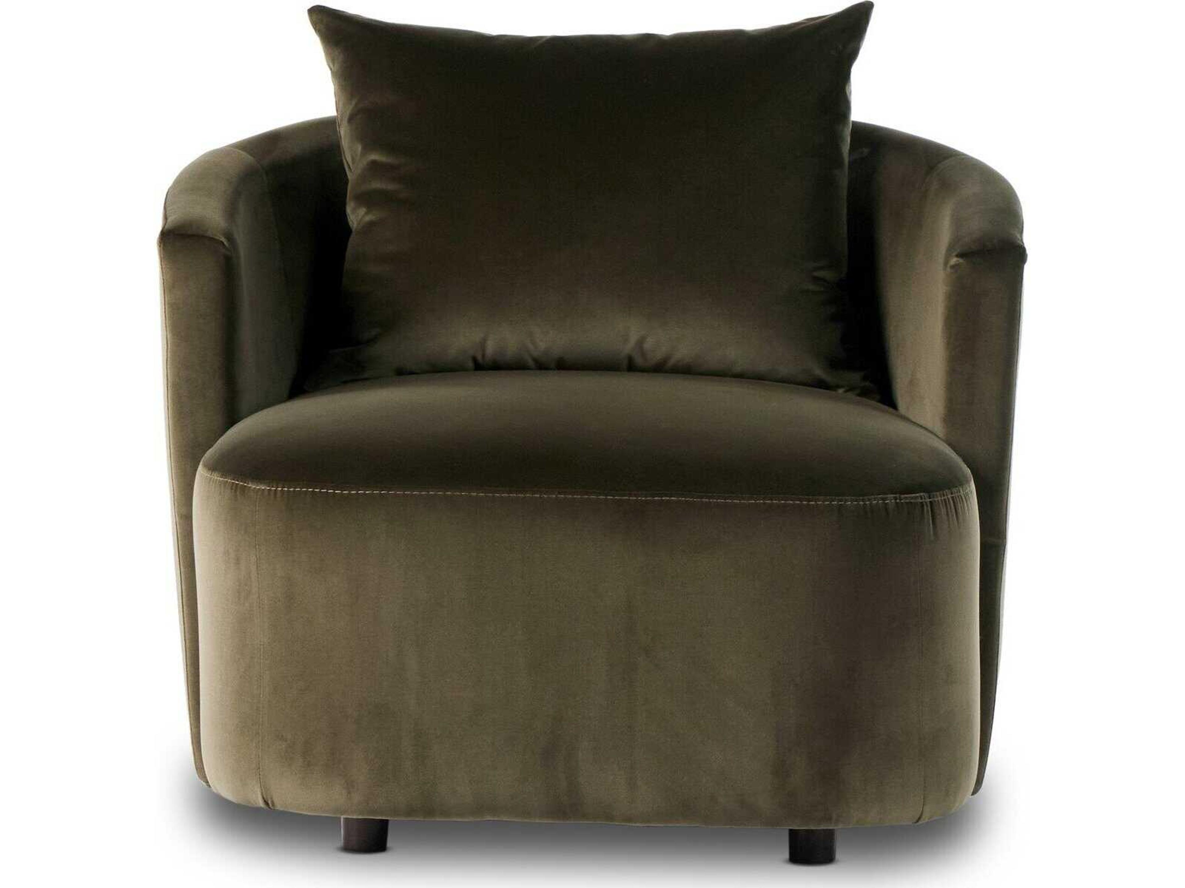 Four Hands Centrale Farrah Surrey Olive Upholstered Chaise Lounge