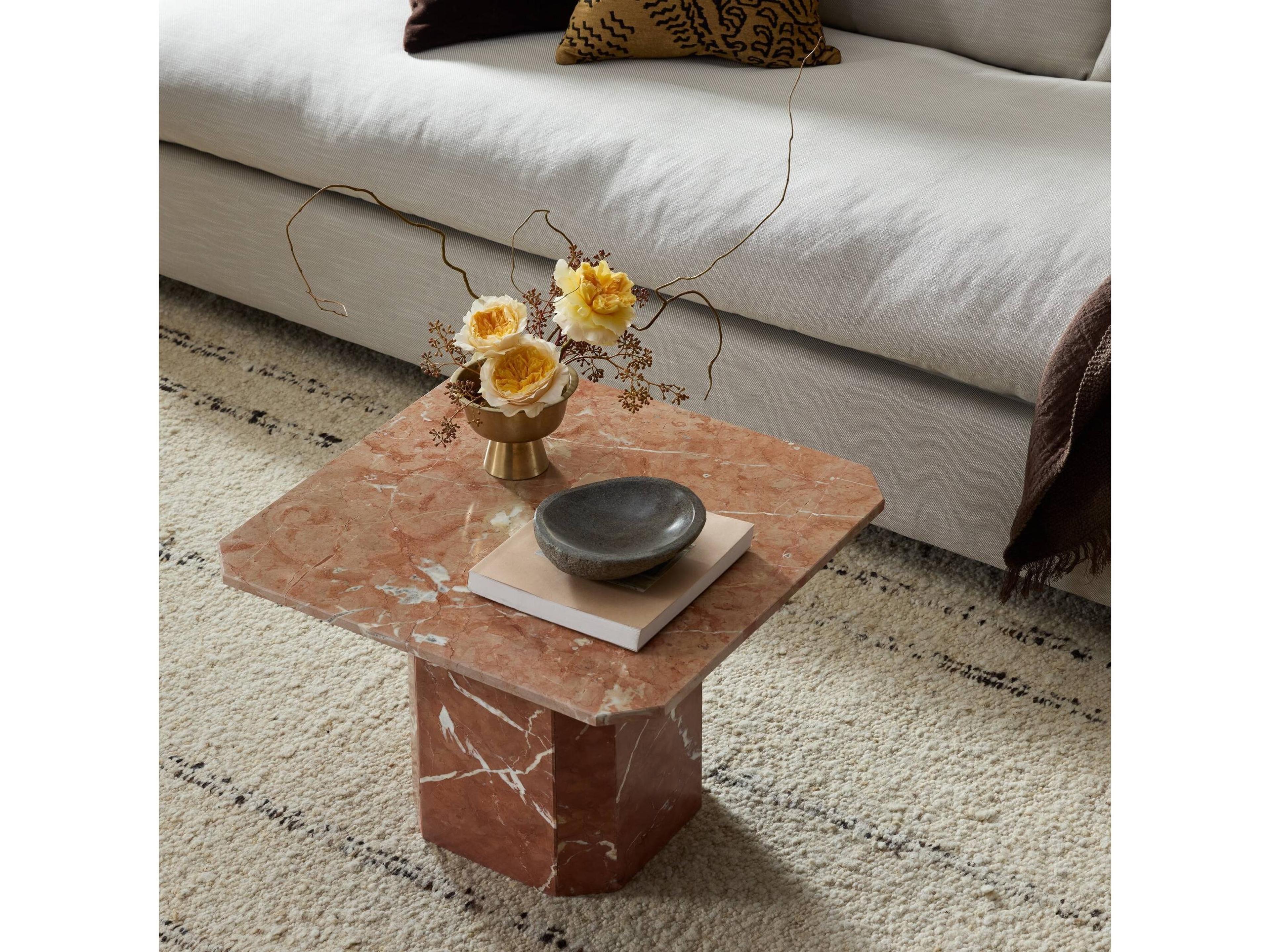 Globetrotter Edina Big Table Square Marble Coffee