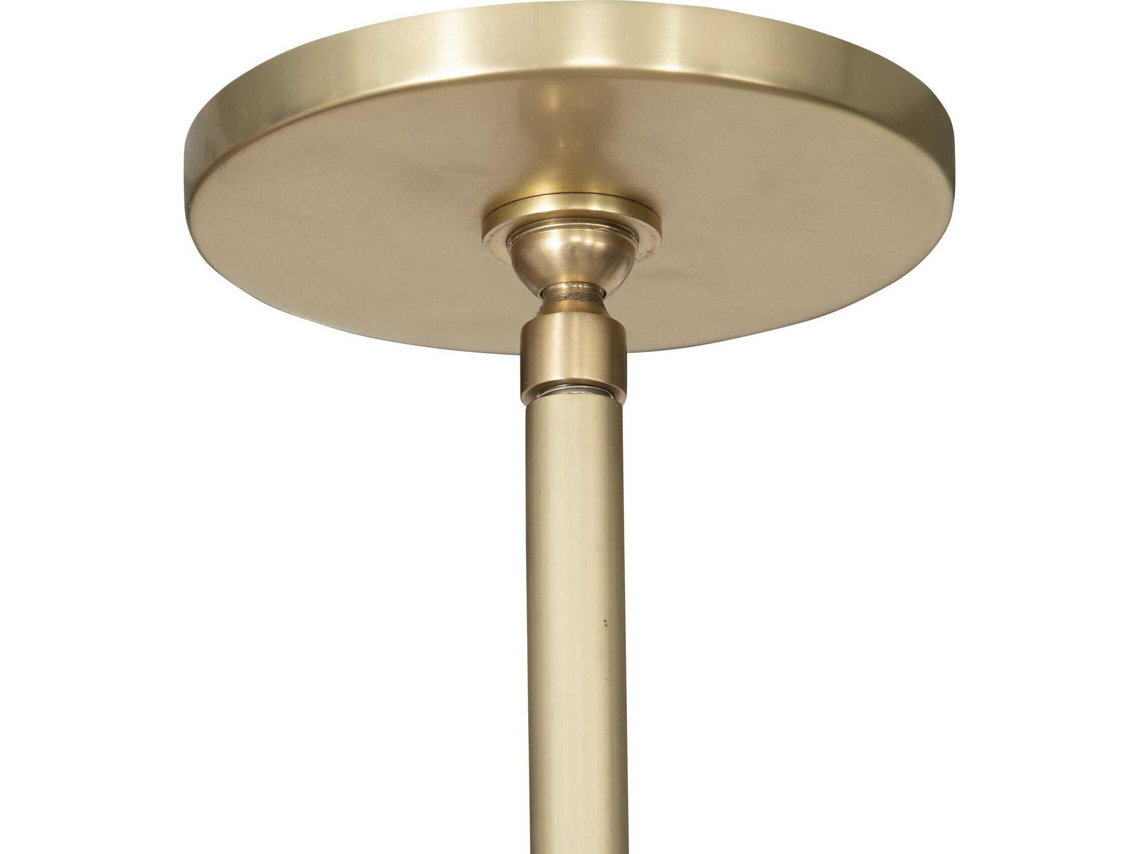 Luxecor Globetrotter 2-Light Brass LED Empire Linear Island Pendant