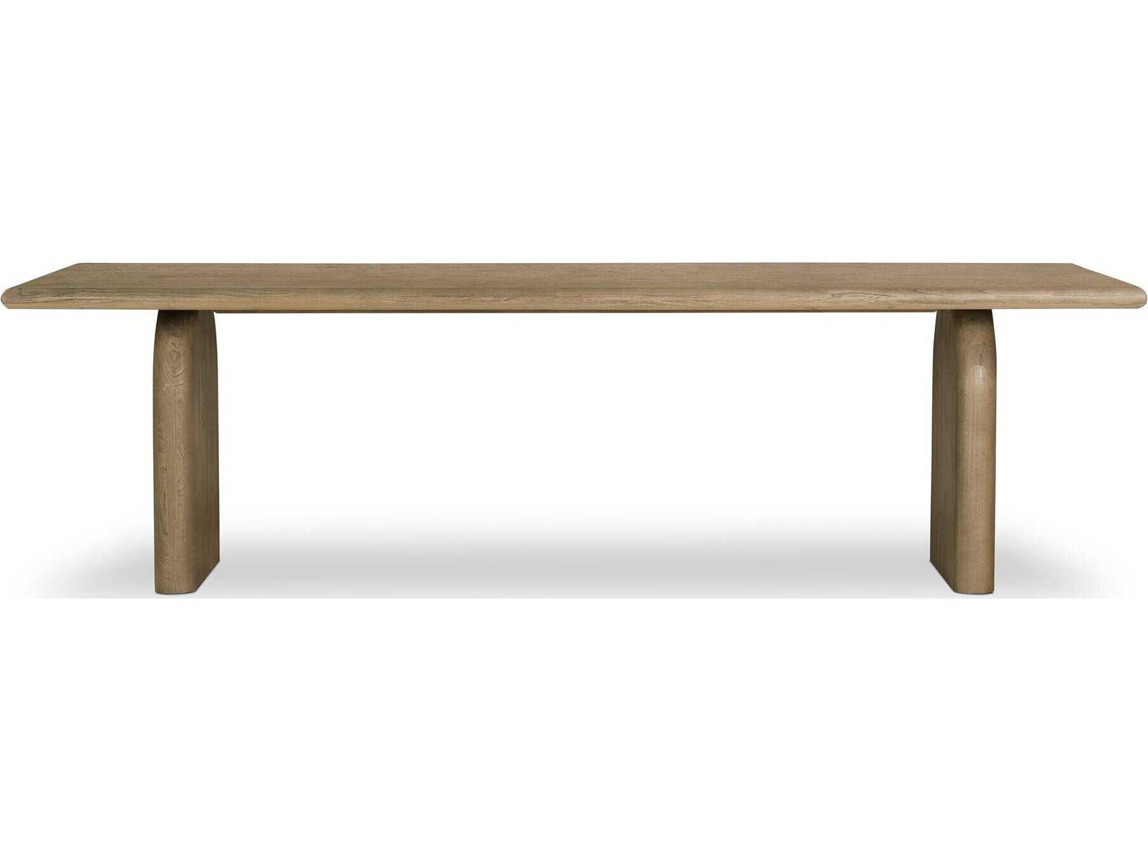 Four Hands Thompson Sorrento Rectangular Wood Aged Drift Mindi Dining Table