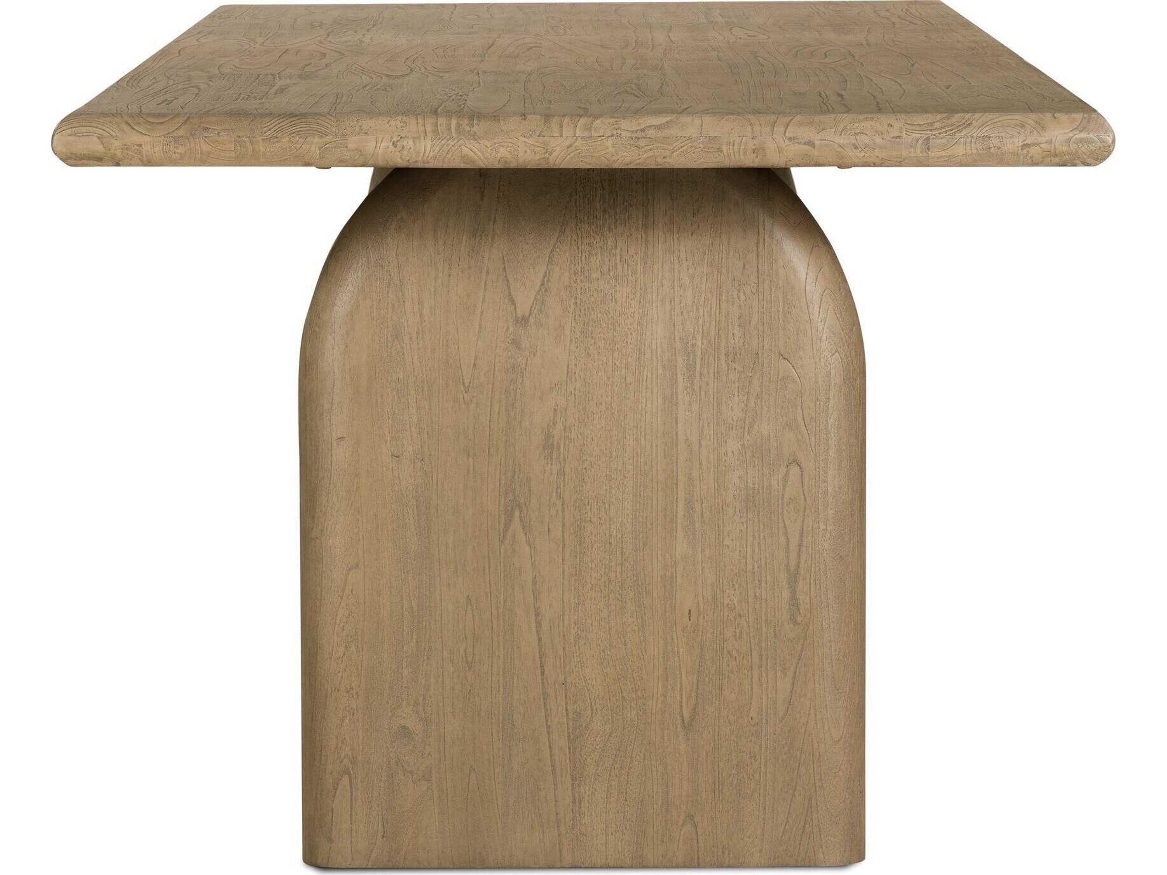 Four Hands Thompson Sorrento Rectangular Wood Aged Drift Mindi Dining Table