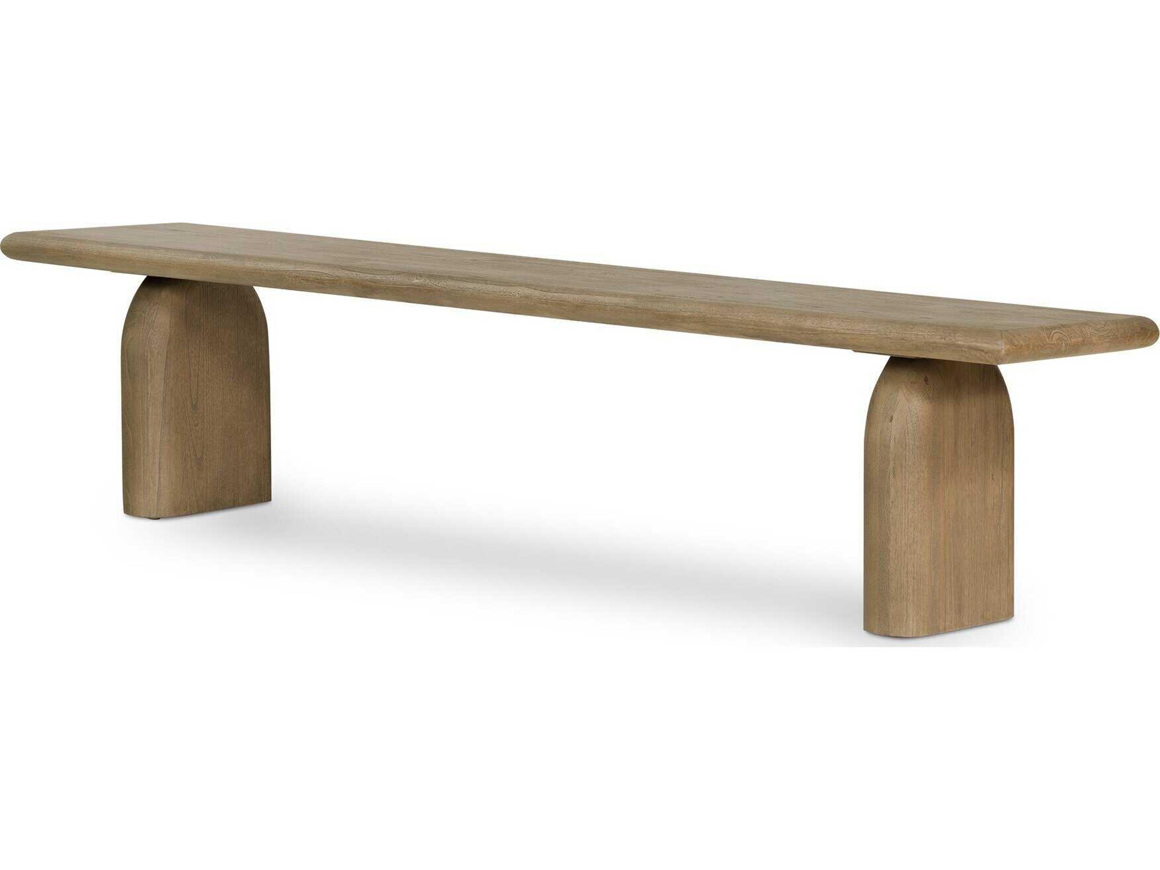 Thompson Aged Drift Mindi Brown Accent Bench