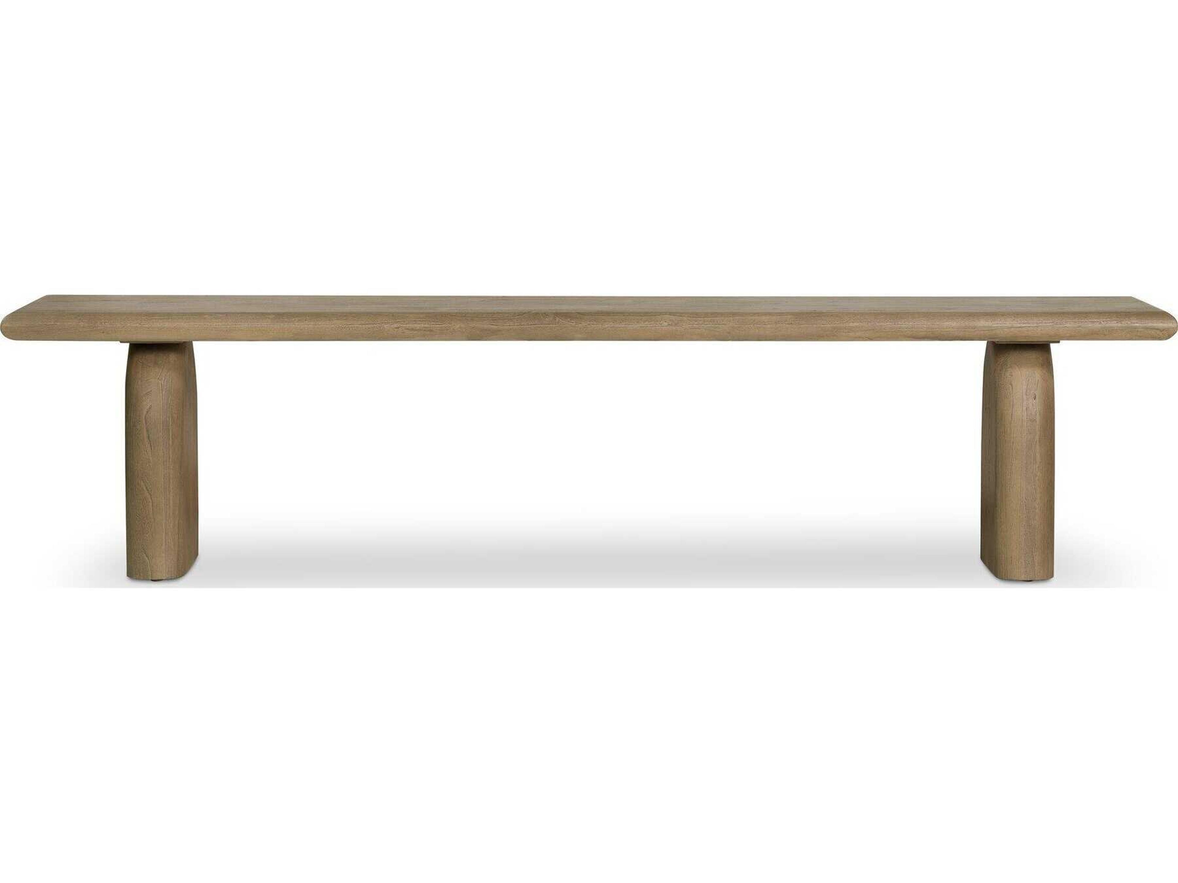 Four Hands Thompson Aged Drift Mindi Brown Accent Bench