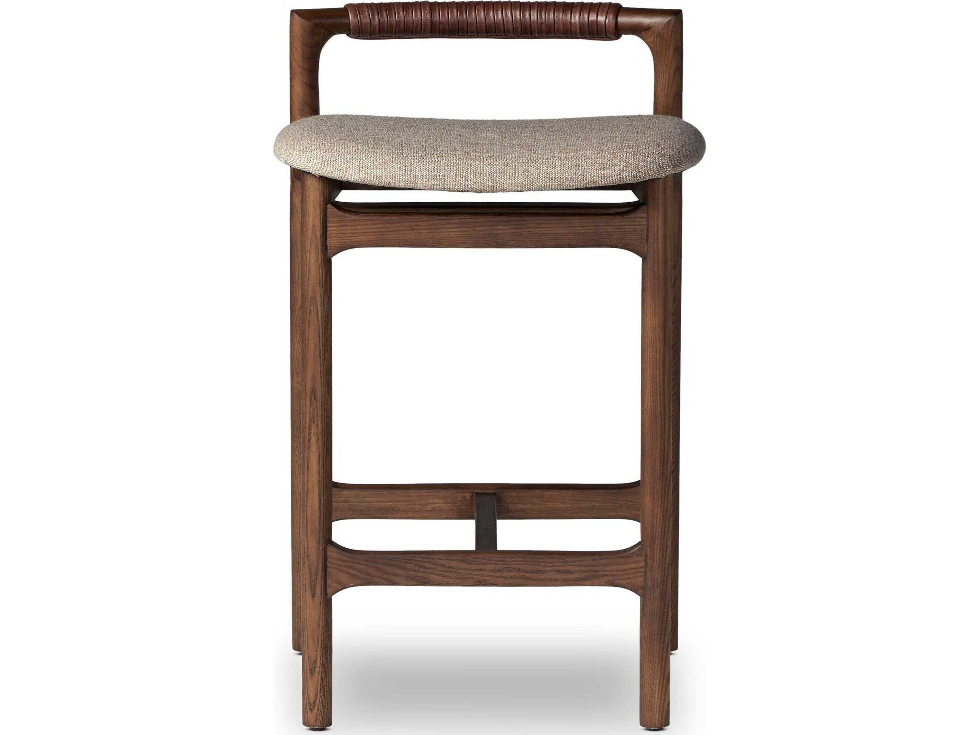 Four Hands Allston Upholstered Ash Wood Counter Stool