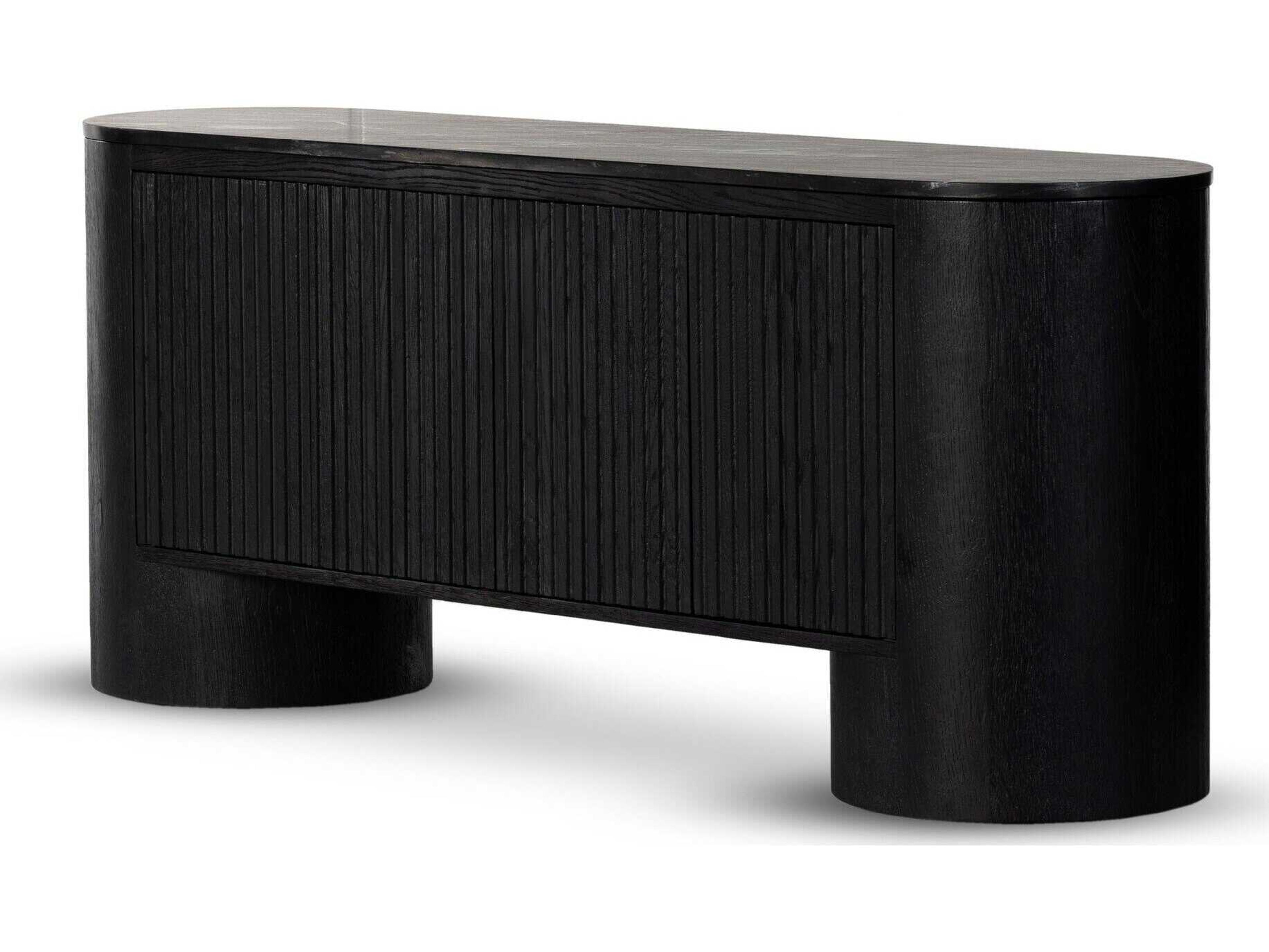 Glenwood Giovani Black Oak Veneer Media Console