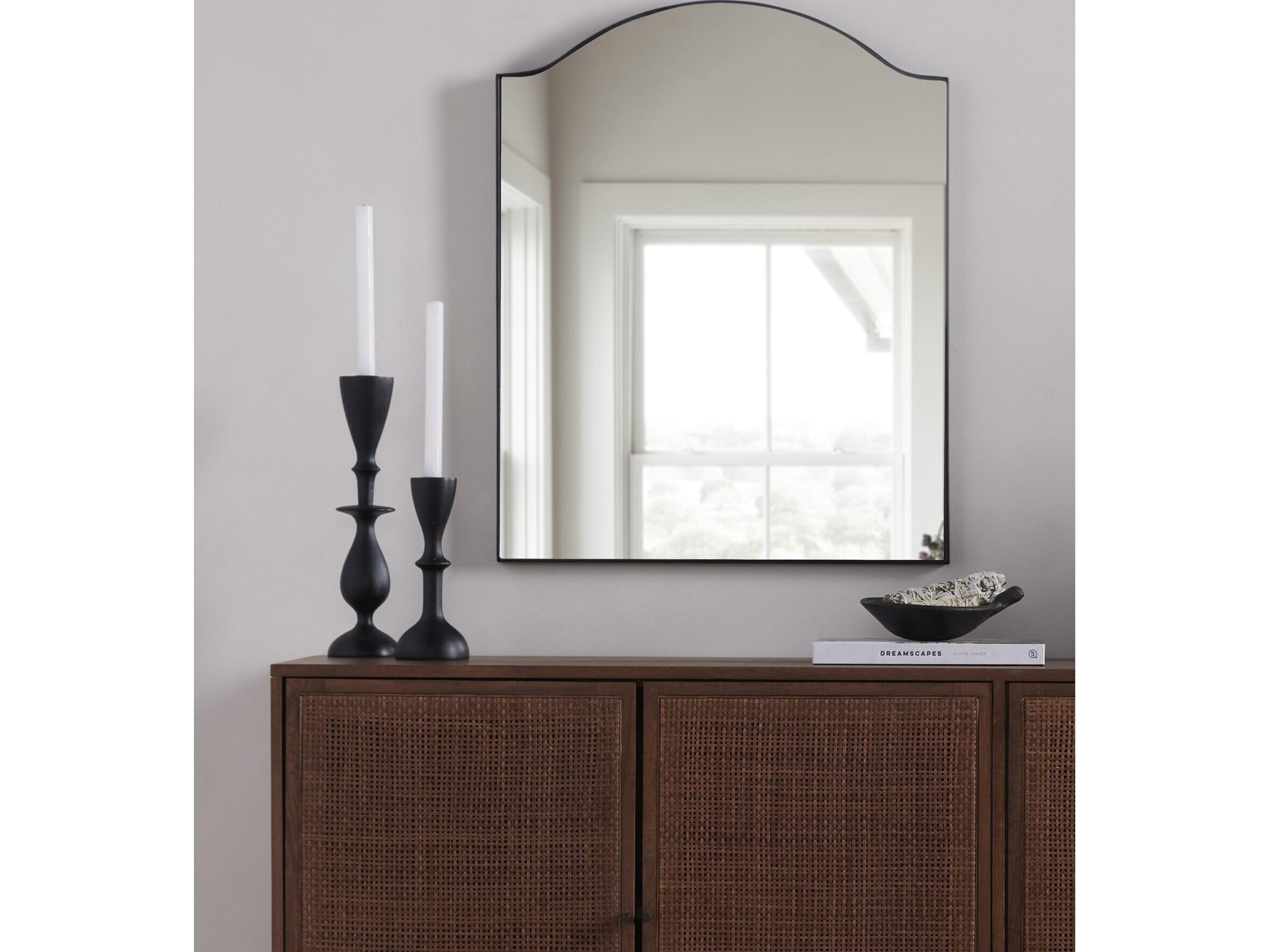 Four Hands Asher Jacques Gunmetal  Small Mirror