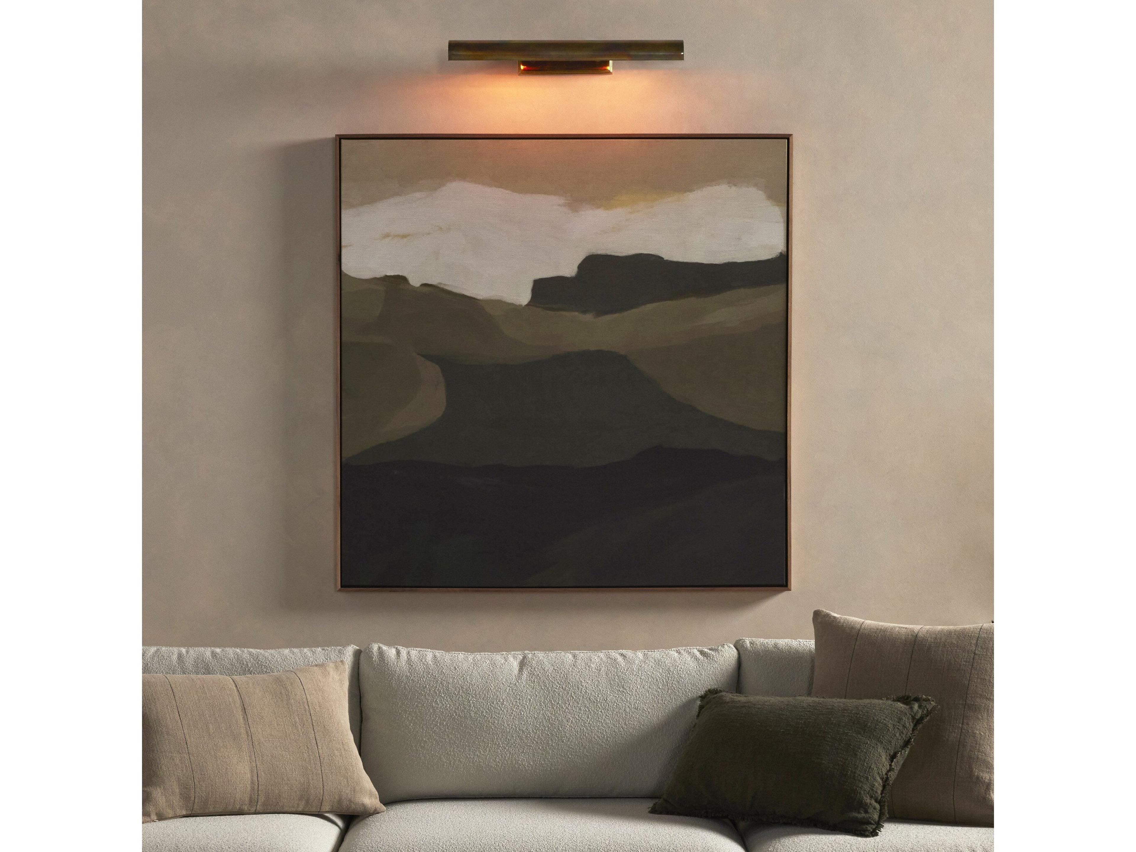 Four Hands Camden Clement Burnt Brass  Picture Light