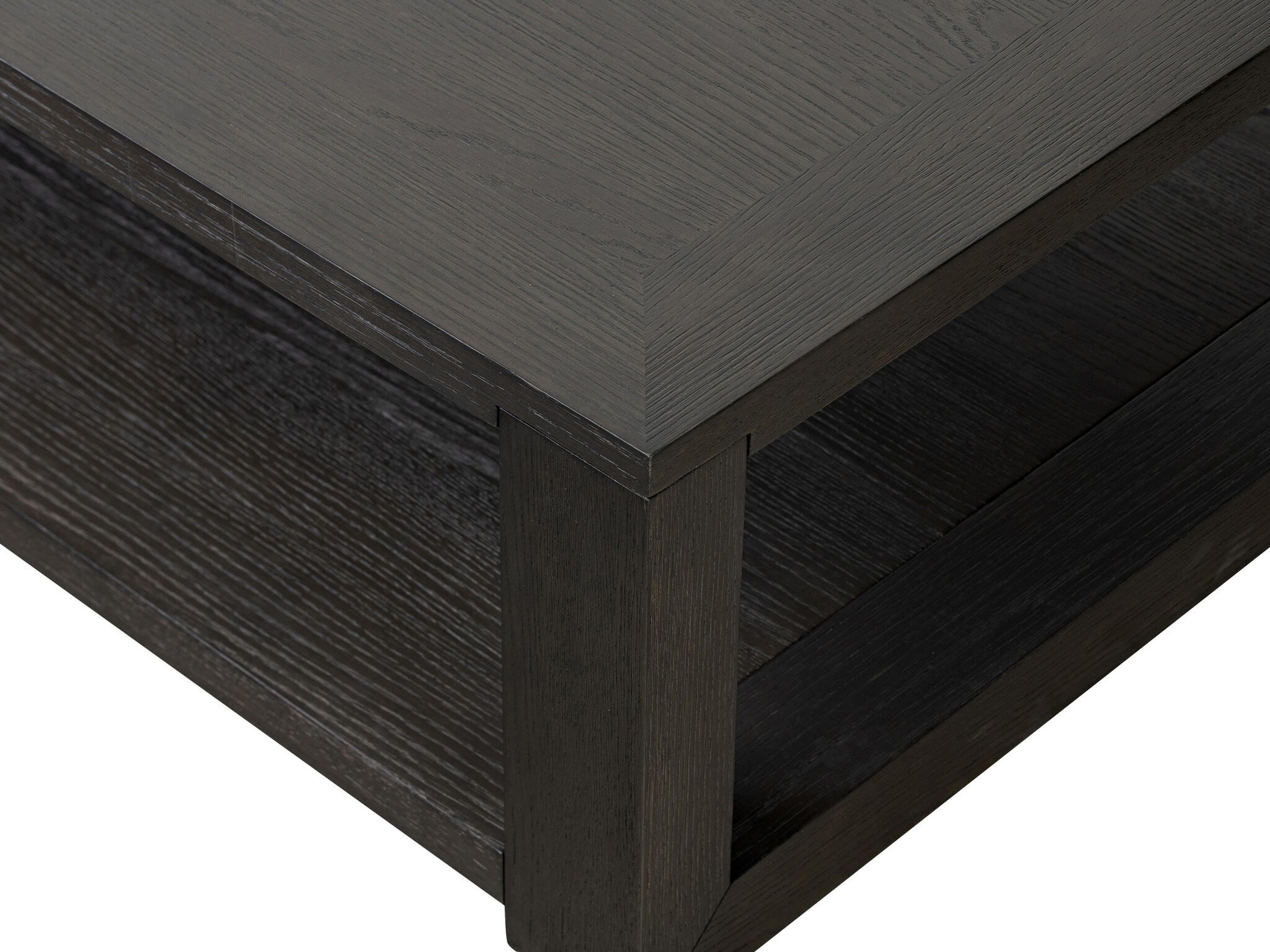 Four Hands Irondale Thomas Dark Anthracite Oak Veneer Rectangular Wood Coffee Table