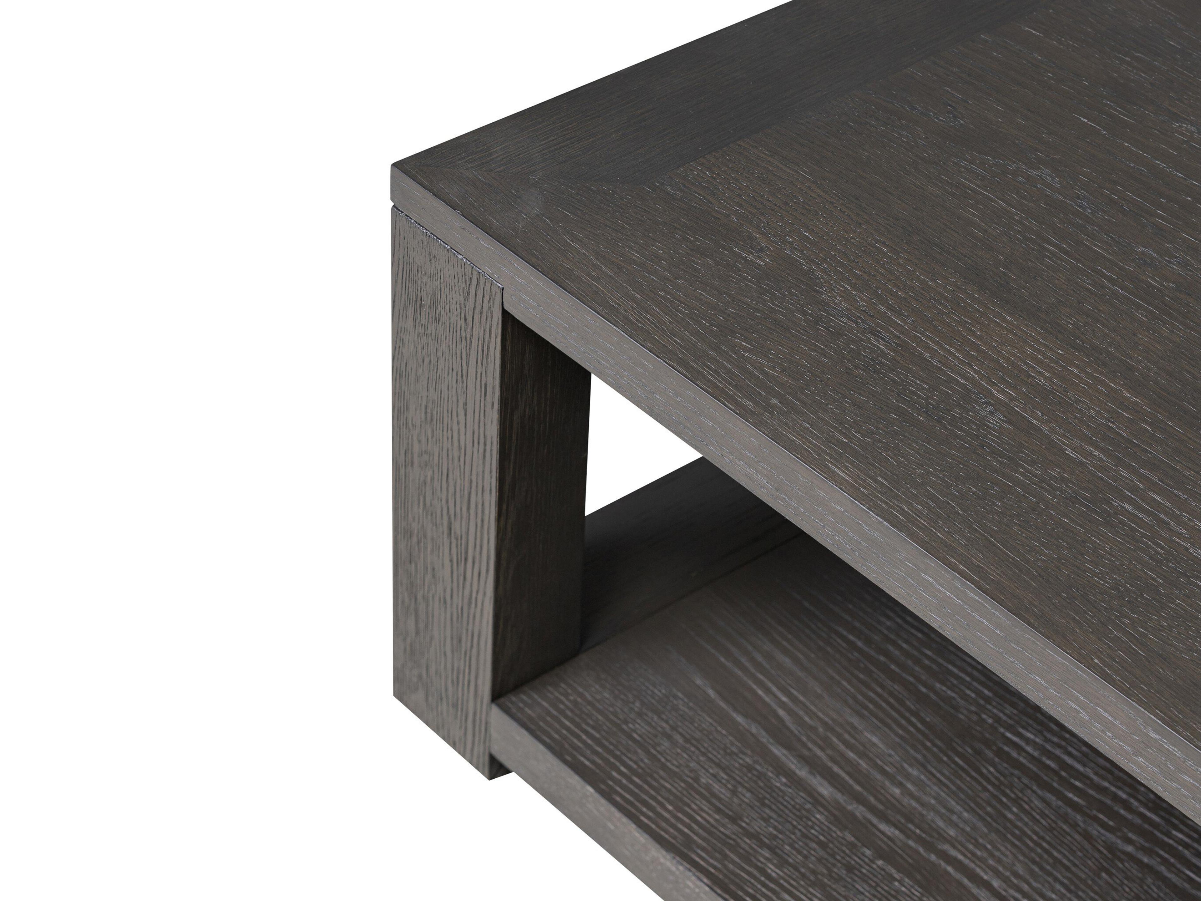 Luxecor Globetrotter Thomas Dark Anthracite Oak Veneer Rectangular Wood Coffee Table