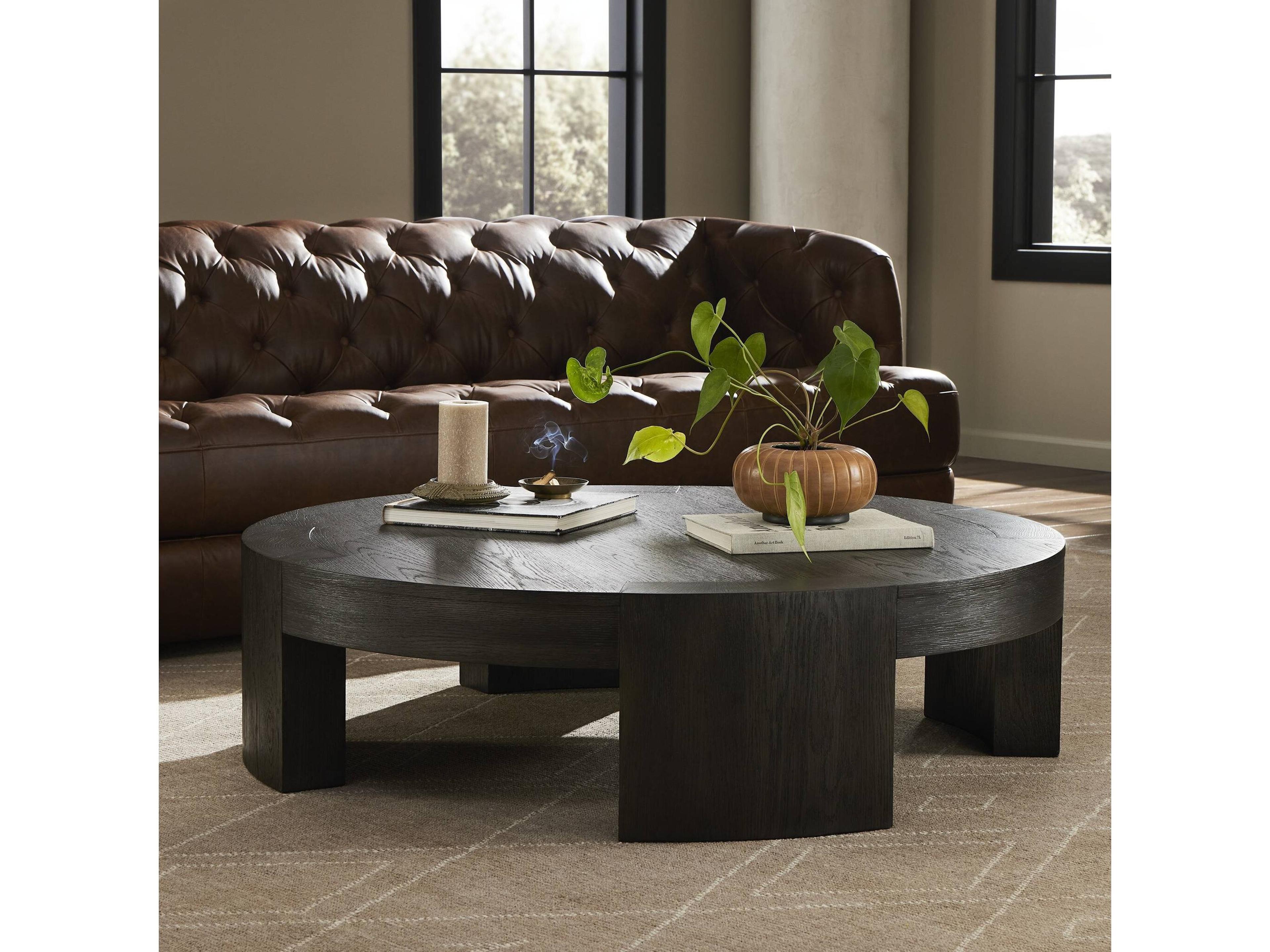 Four Hands Irondale Sheffield Charcoal Oak Veneer Coffee Table