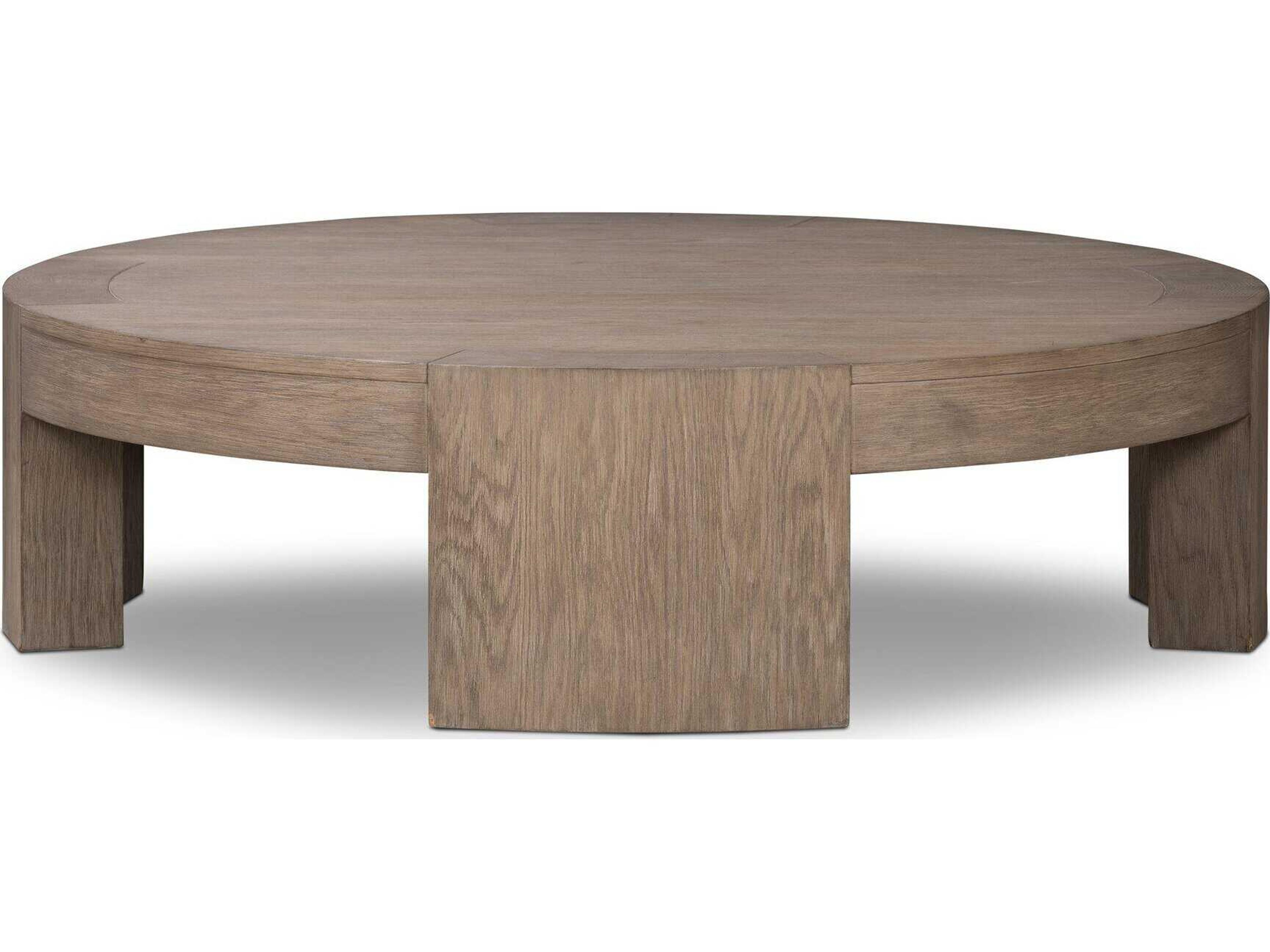 Four Hands Irondale Sheffield Warm Natural Flat Oak Veneer Coffee Table