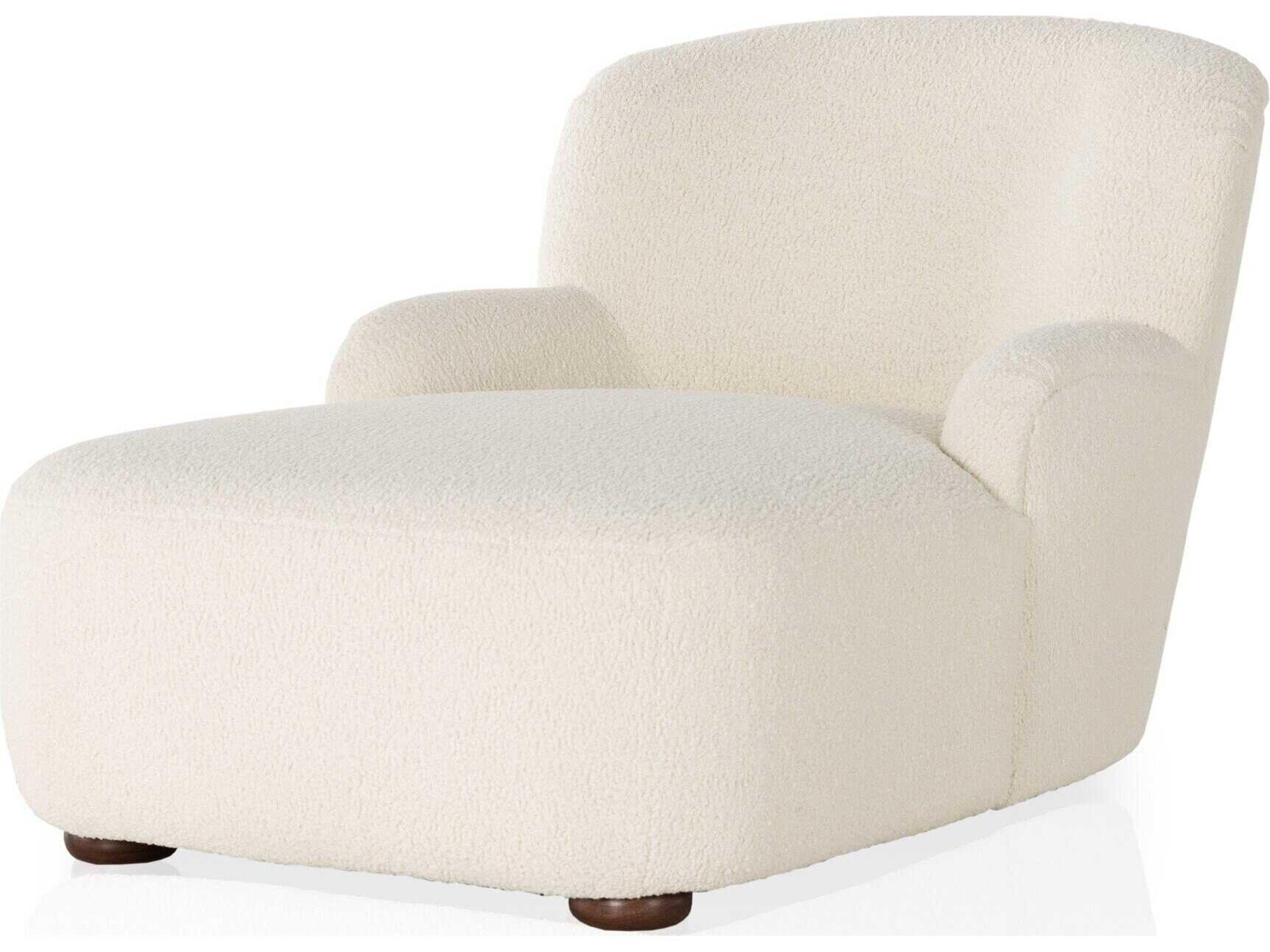 Kadon Chaise Lounge Sheepskin Natural Upholstered