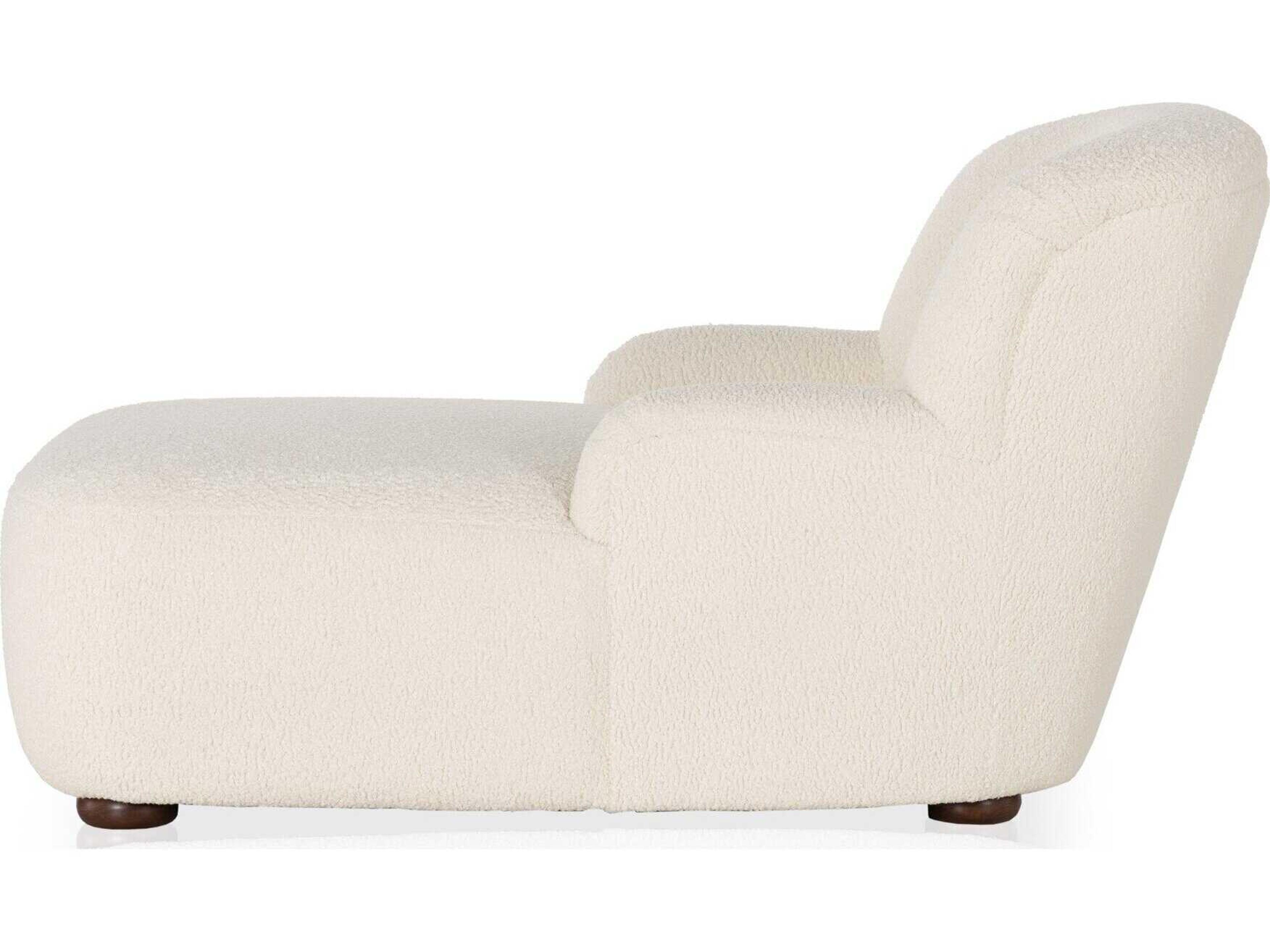 Four Hands Norwood Kadon Sheepskin Natural Chaise Lounge