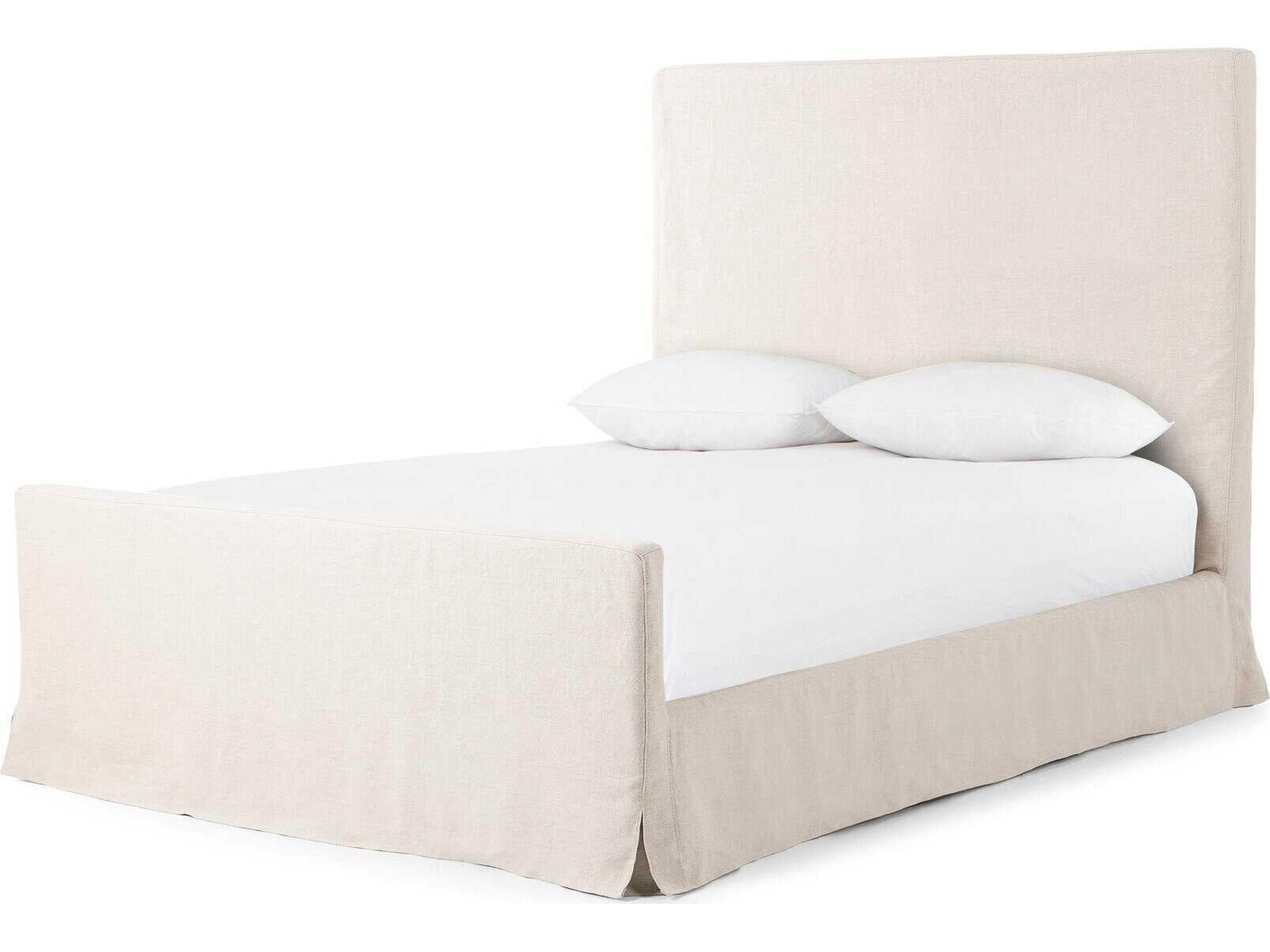 Kensington Brussels Natural Almond Beige Parrawood Wood Queen Panel Bed