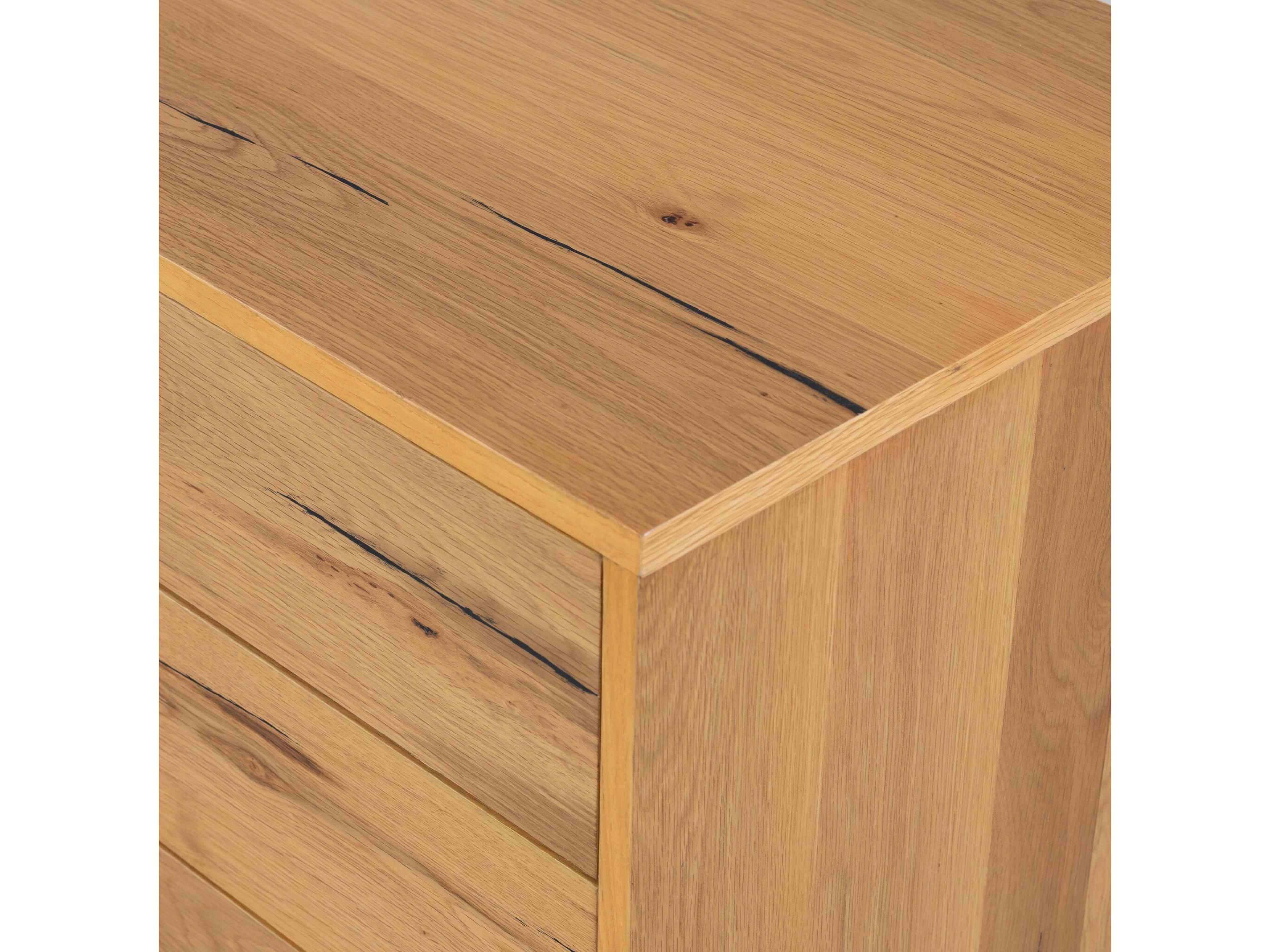 Four Hands Haiden Eaton Light Oak Resin Oak Wood Large Nightstand