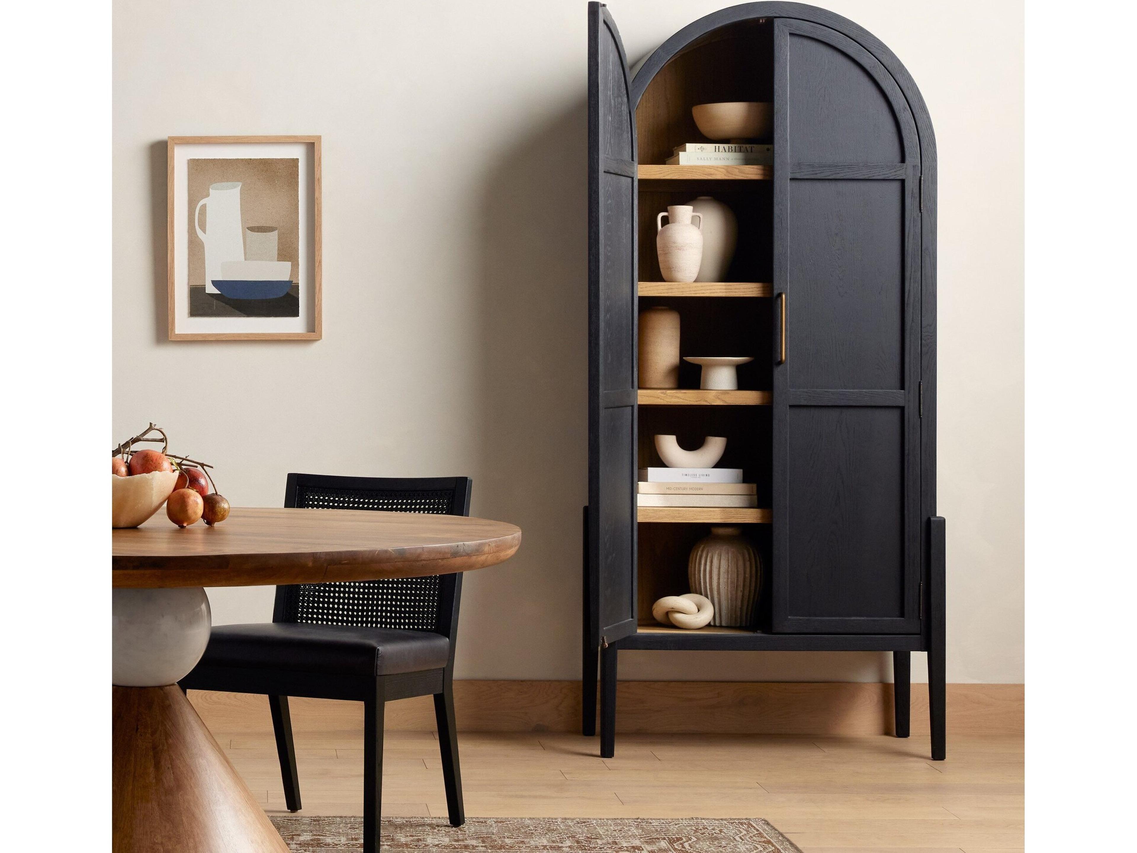 Four Hands Irondale Black Oak Wood Accent Chest