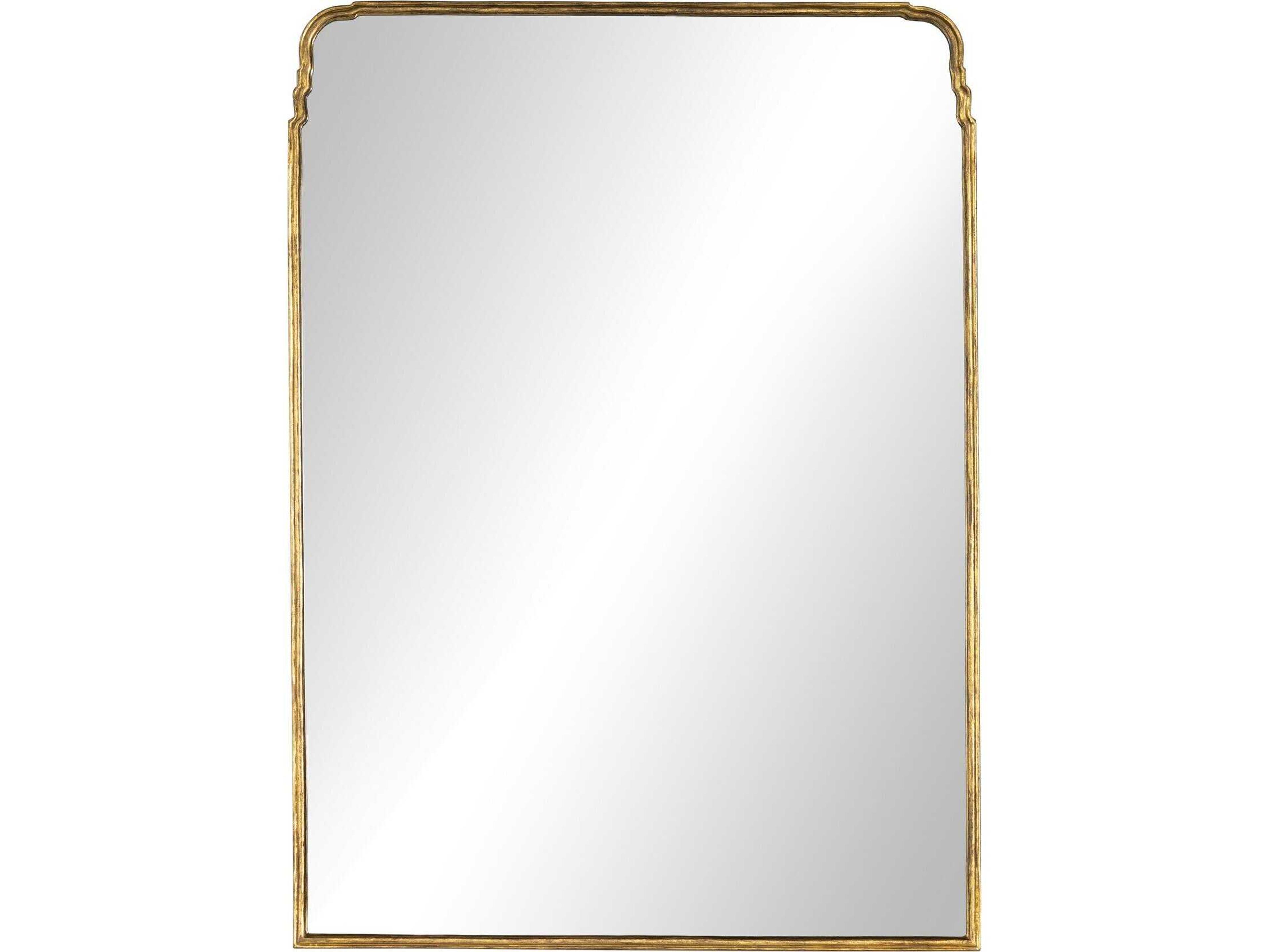 Four Hands Asher Loire Antiqued Gold Leaf Grand Floor Mirror
