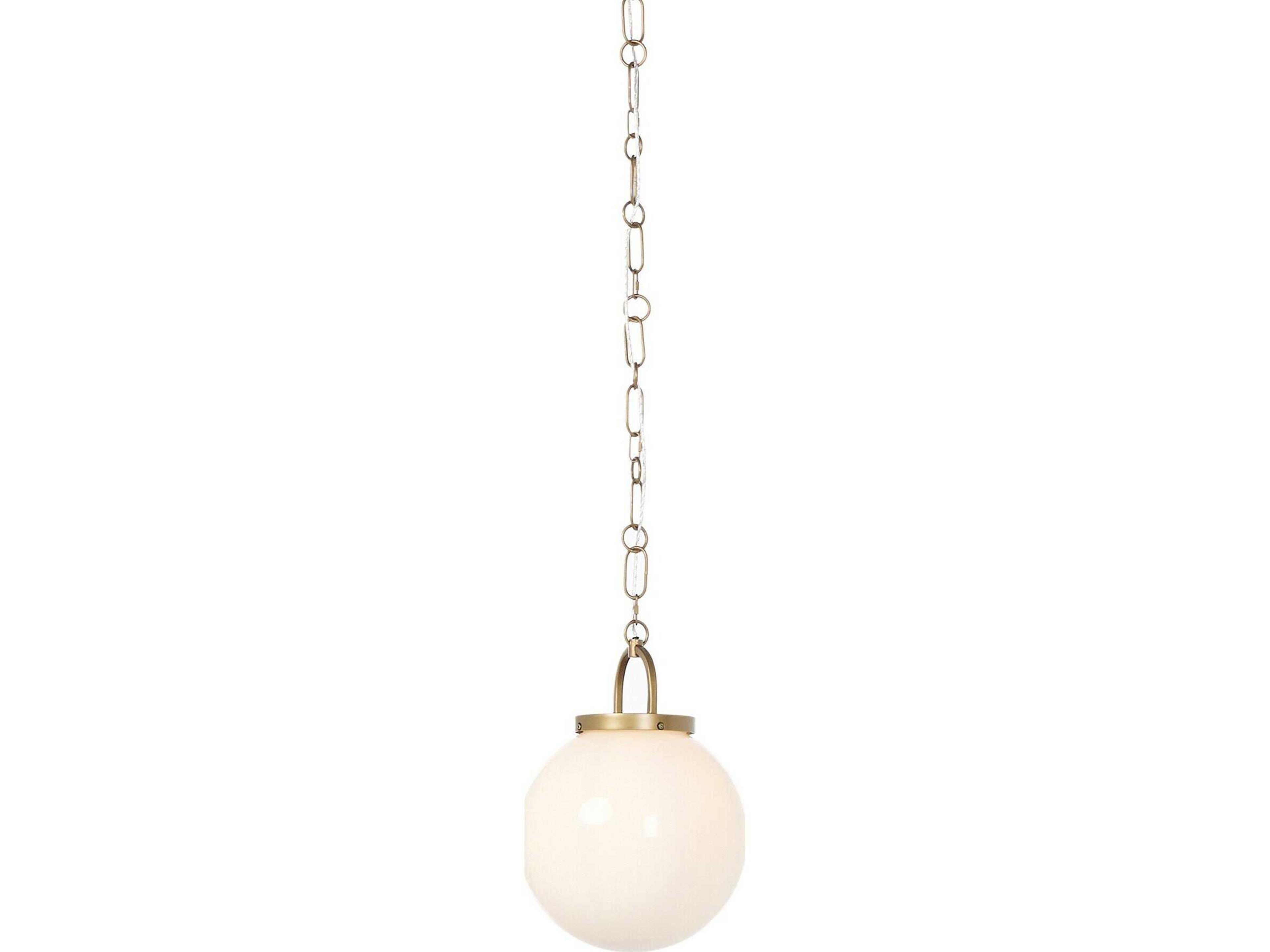 Evelie White Globe Pendant