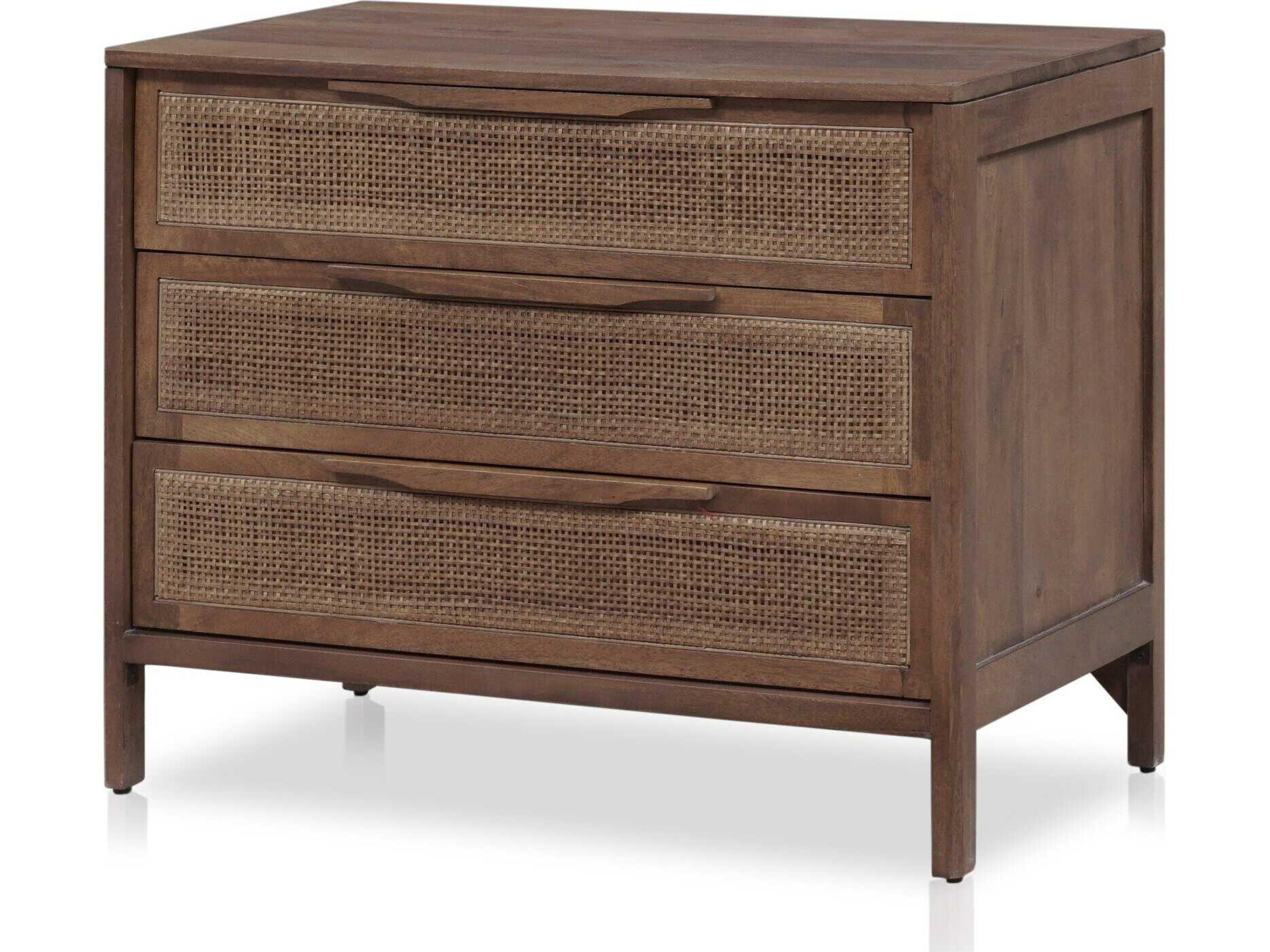 Prescott Sydney 3-Drawers Mango Wood Nightstand