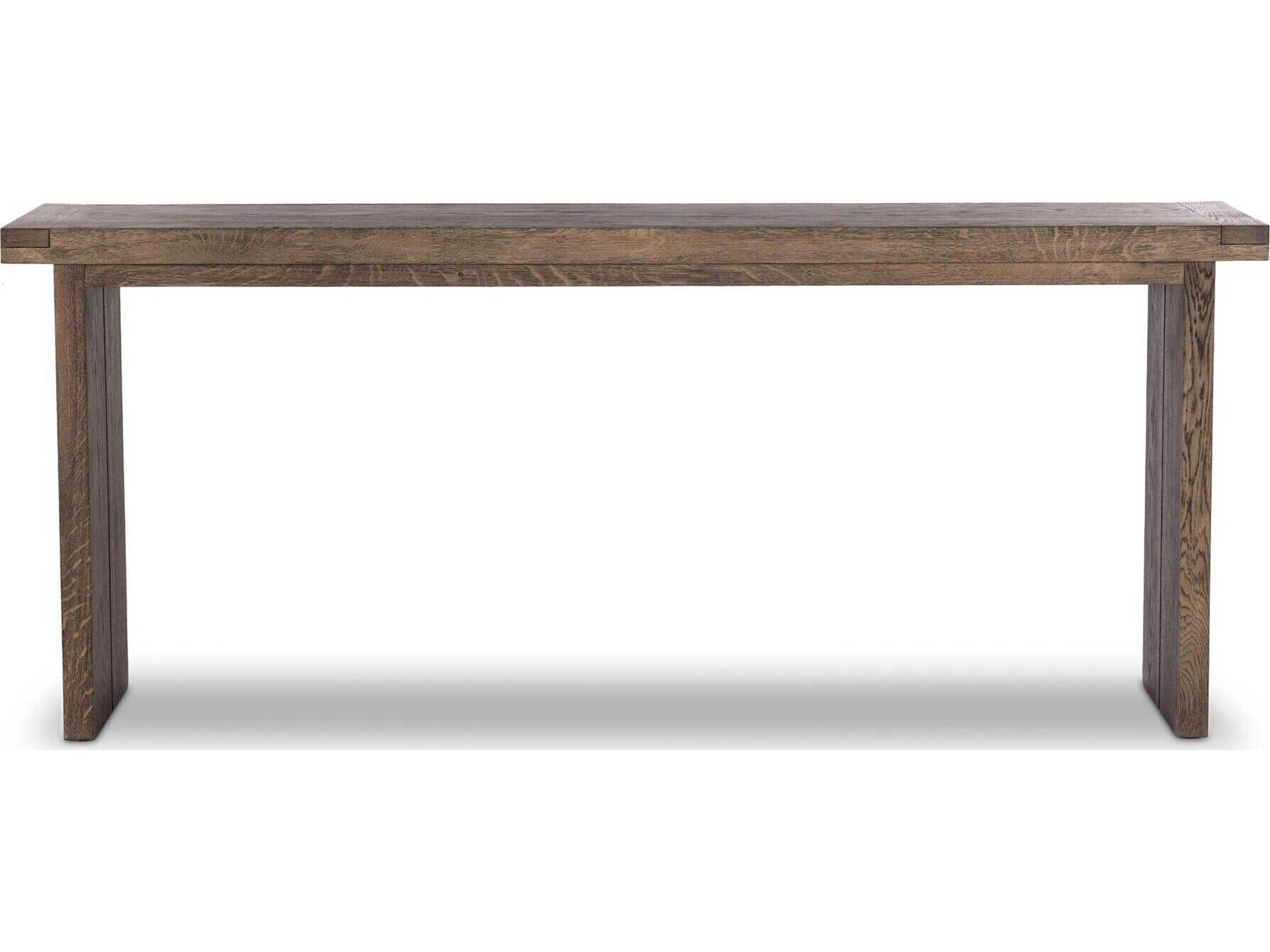 Four Hands Bennett Warby Worn Oak Veneer Console Table
