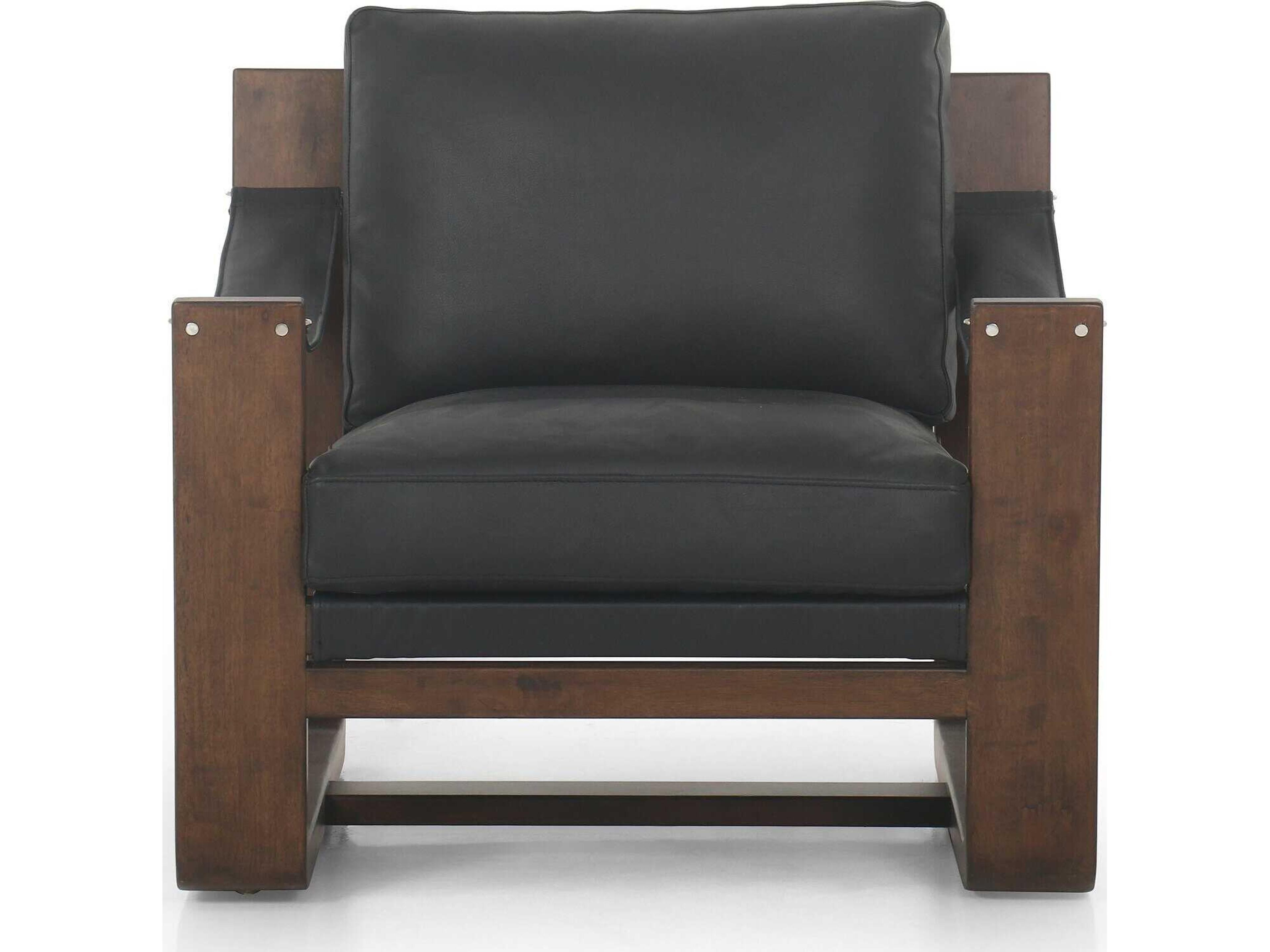 Four Hands Kensington Cesar Carson Black Accent Chair