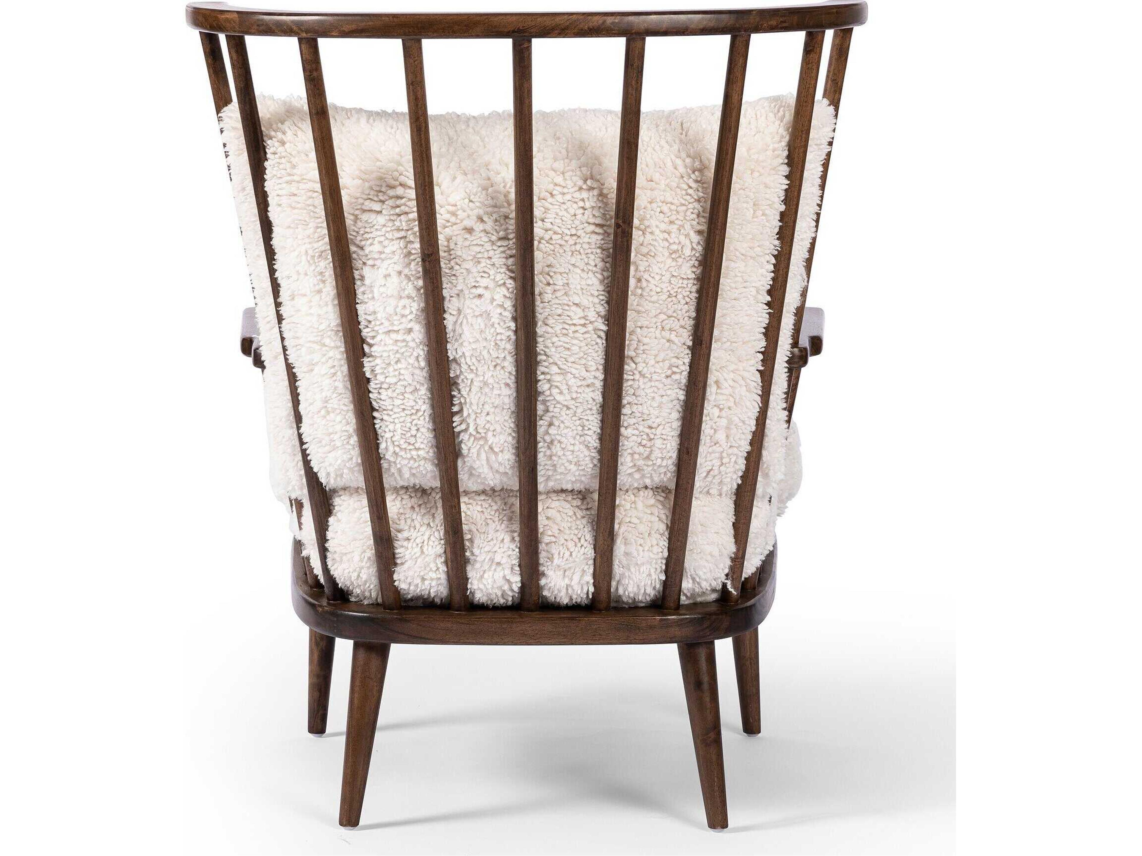 Luxecor Globetrotter Graham White Fabric Accent Chair