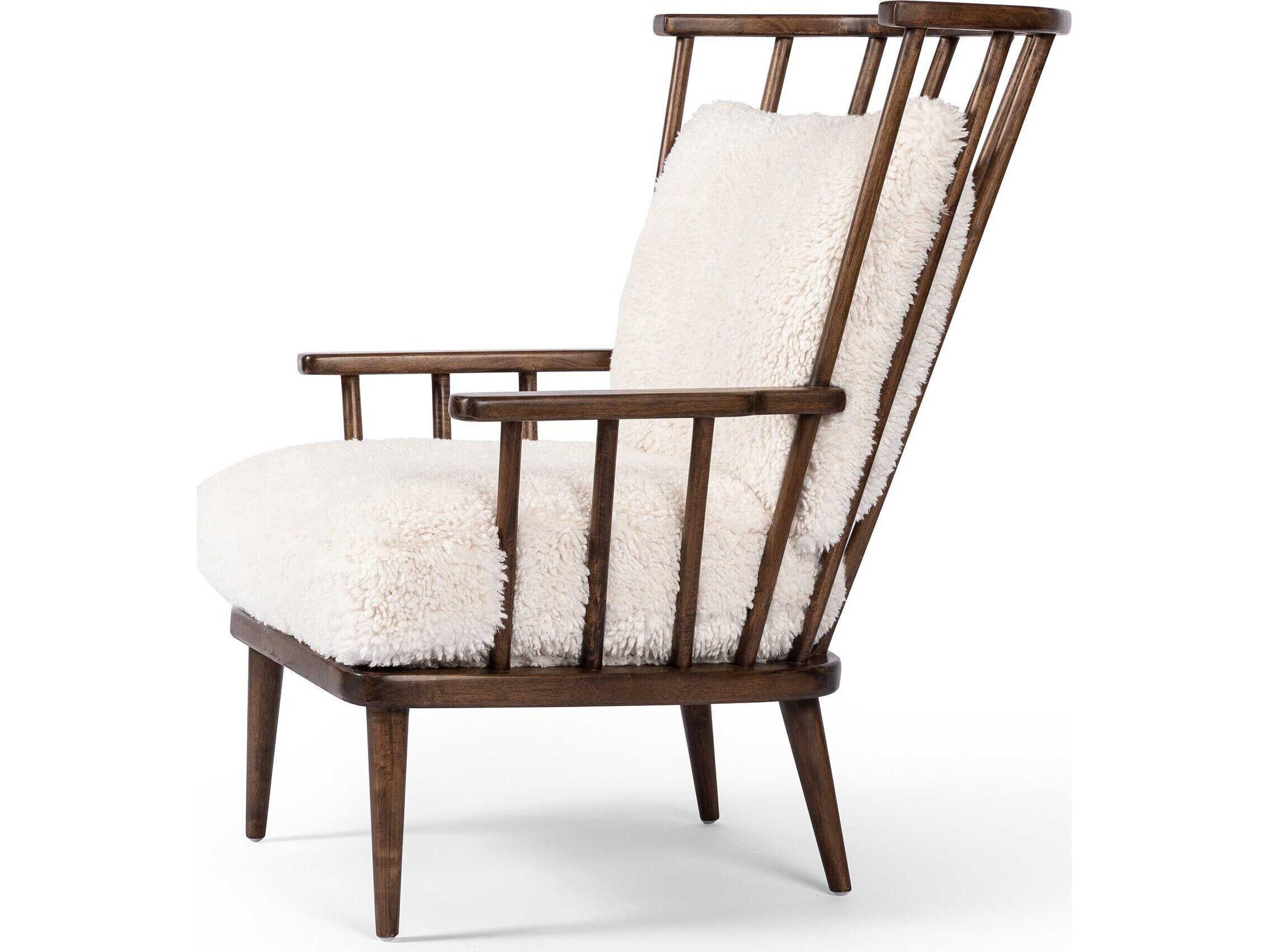 Luxecor Globetrotter Graham White Fabric Accent Chair