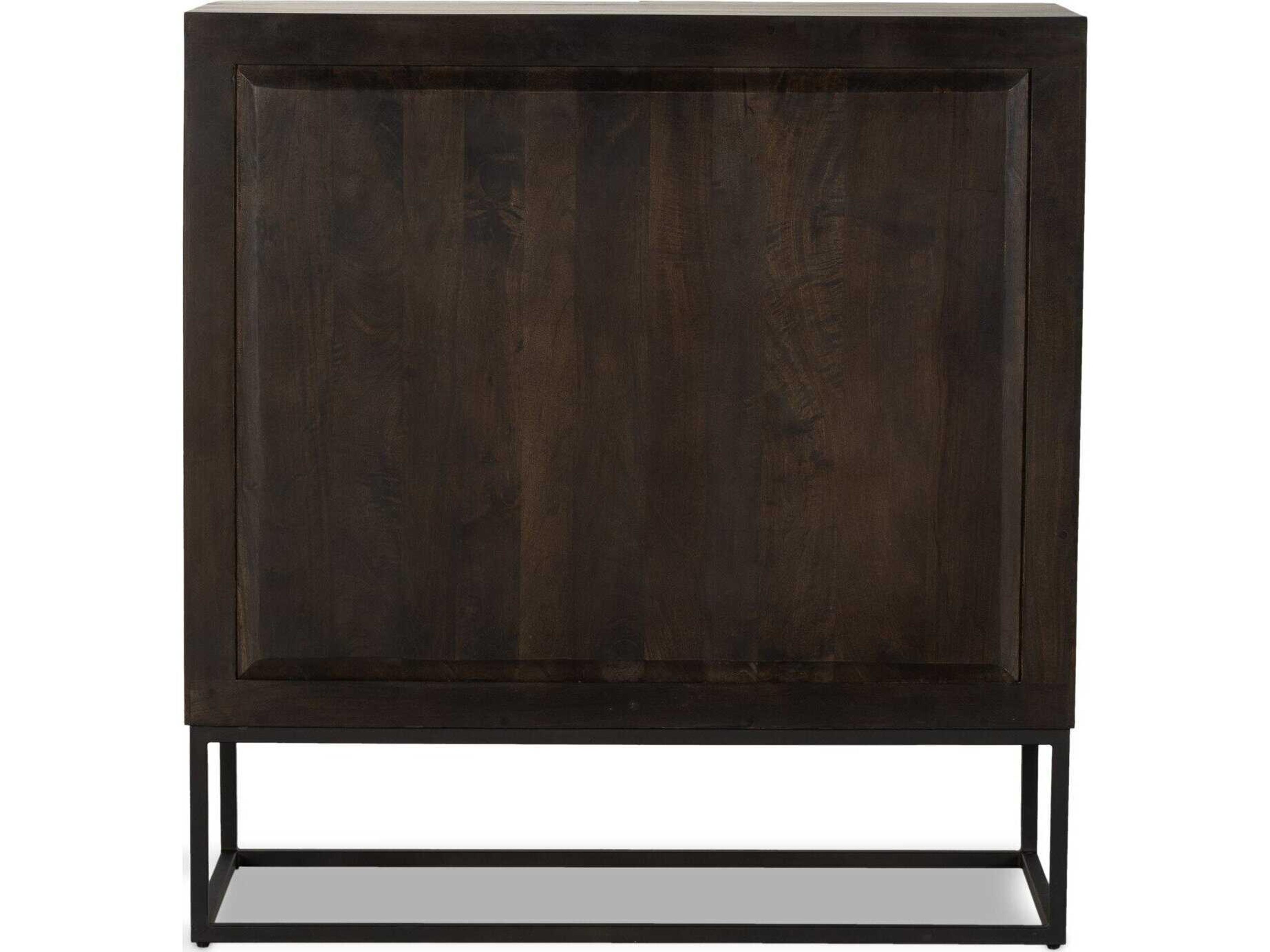 Four Hands Aiden Kelby Gunmetal Bar Cabinet