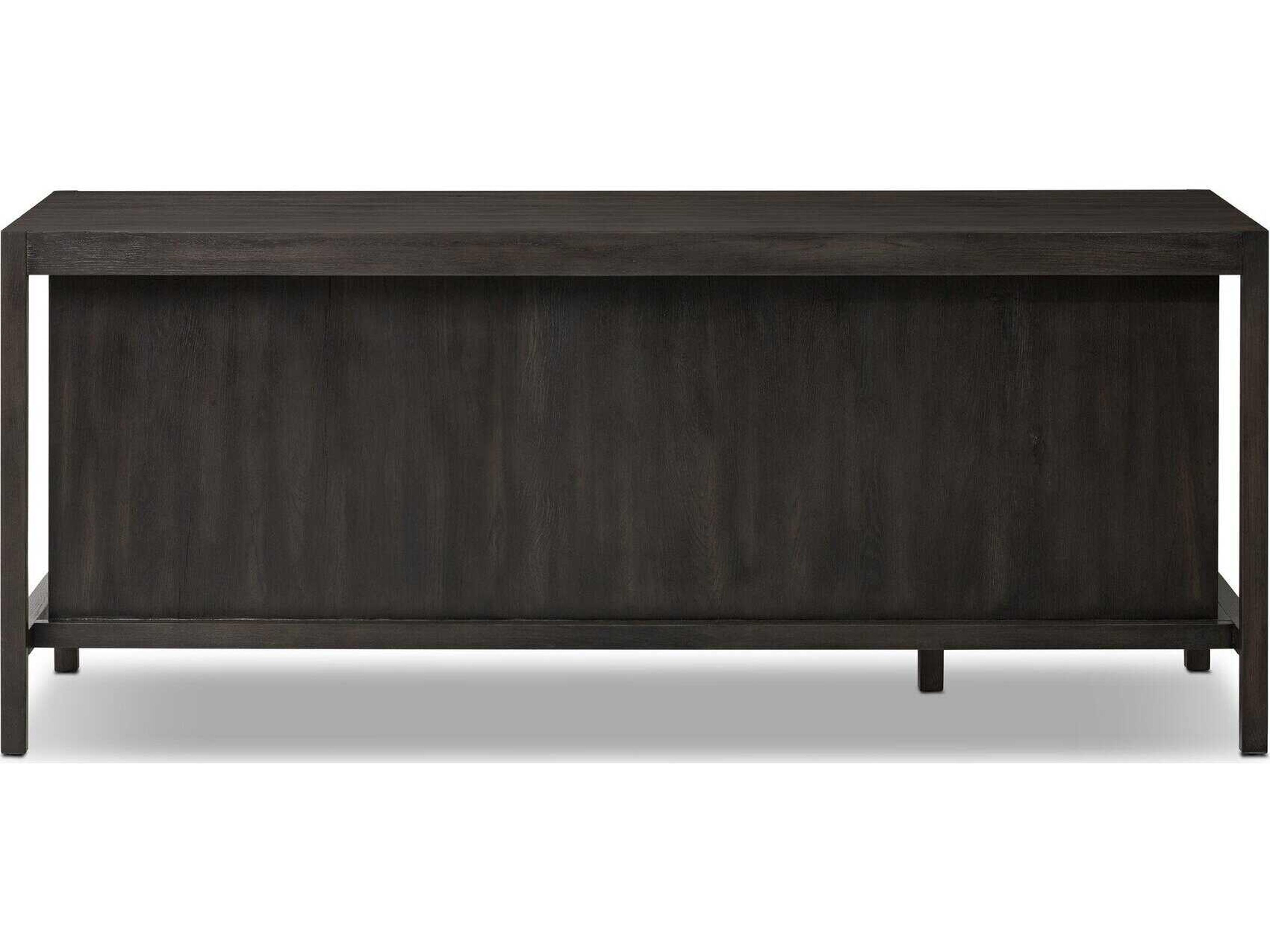 Four Hands Haiden Suspension Smoked Black Veneer Oak Wood Desk