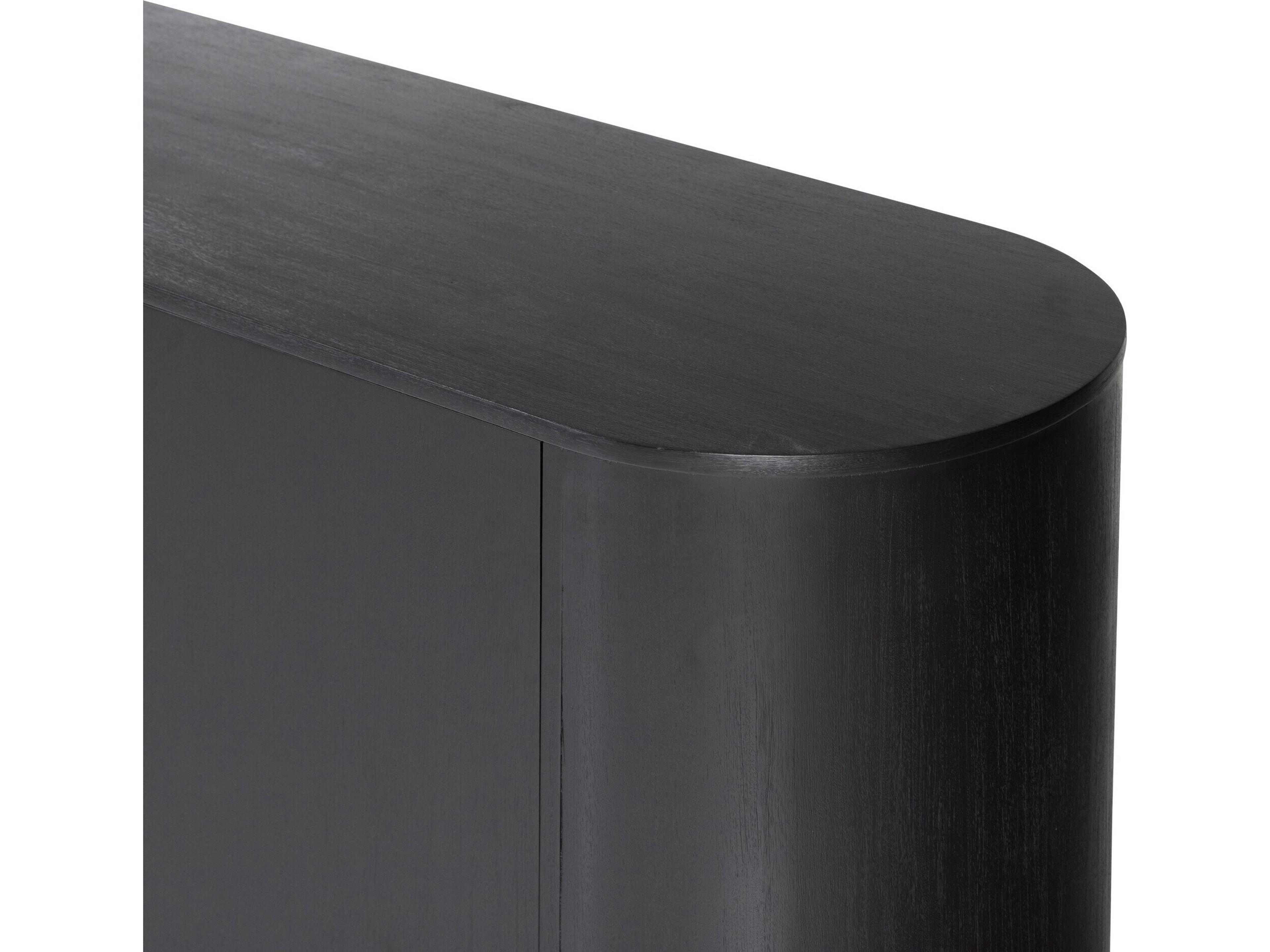 Four Hands Haiden Paden 94" Acacia Wood Aged Black Solid Sideboard